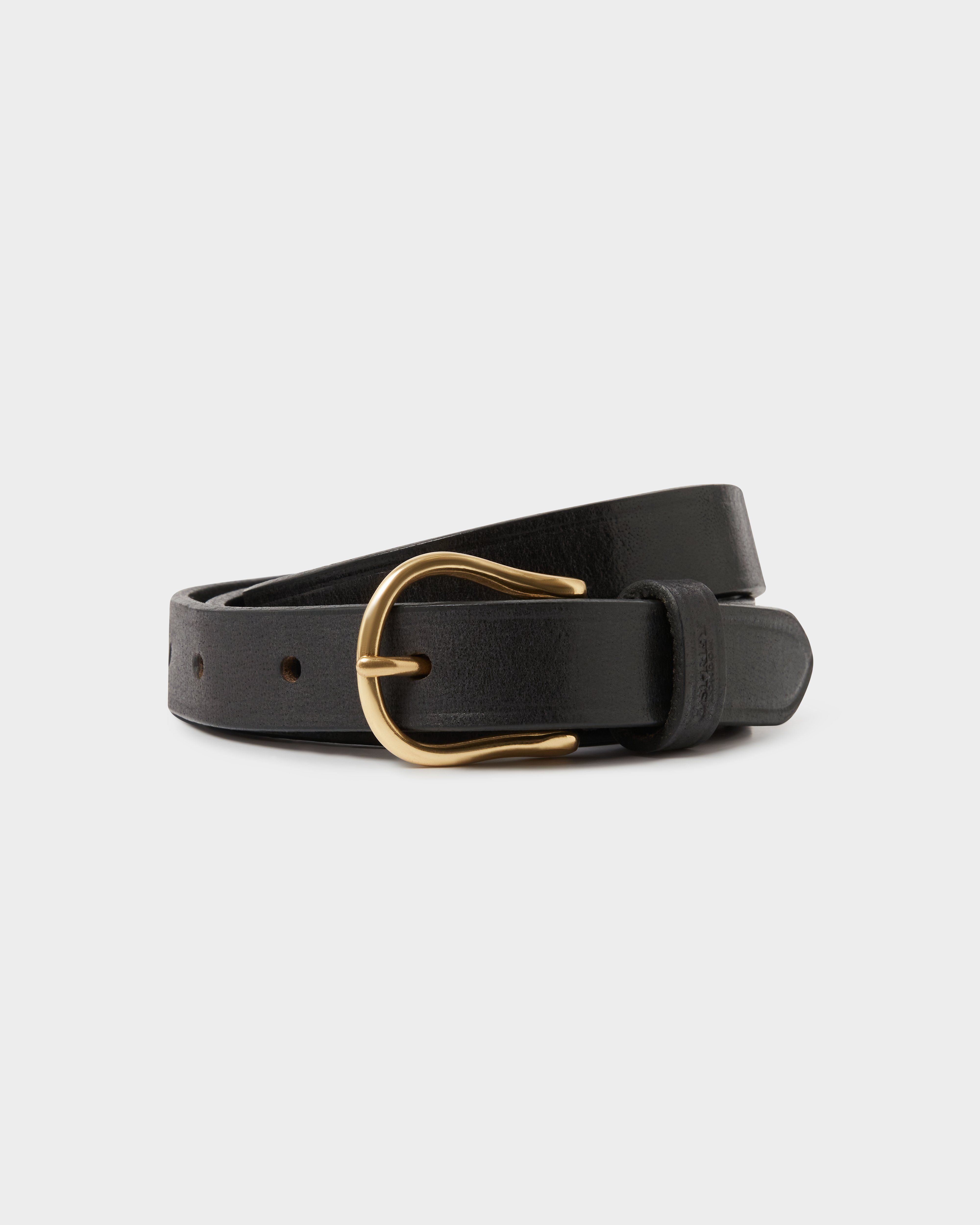 The San Jose Leather Belt in Black