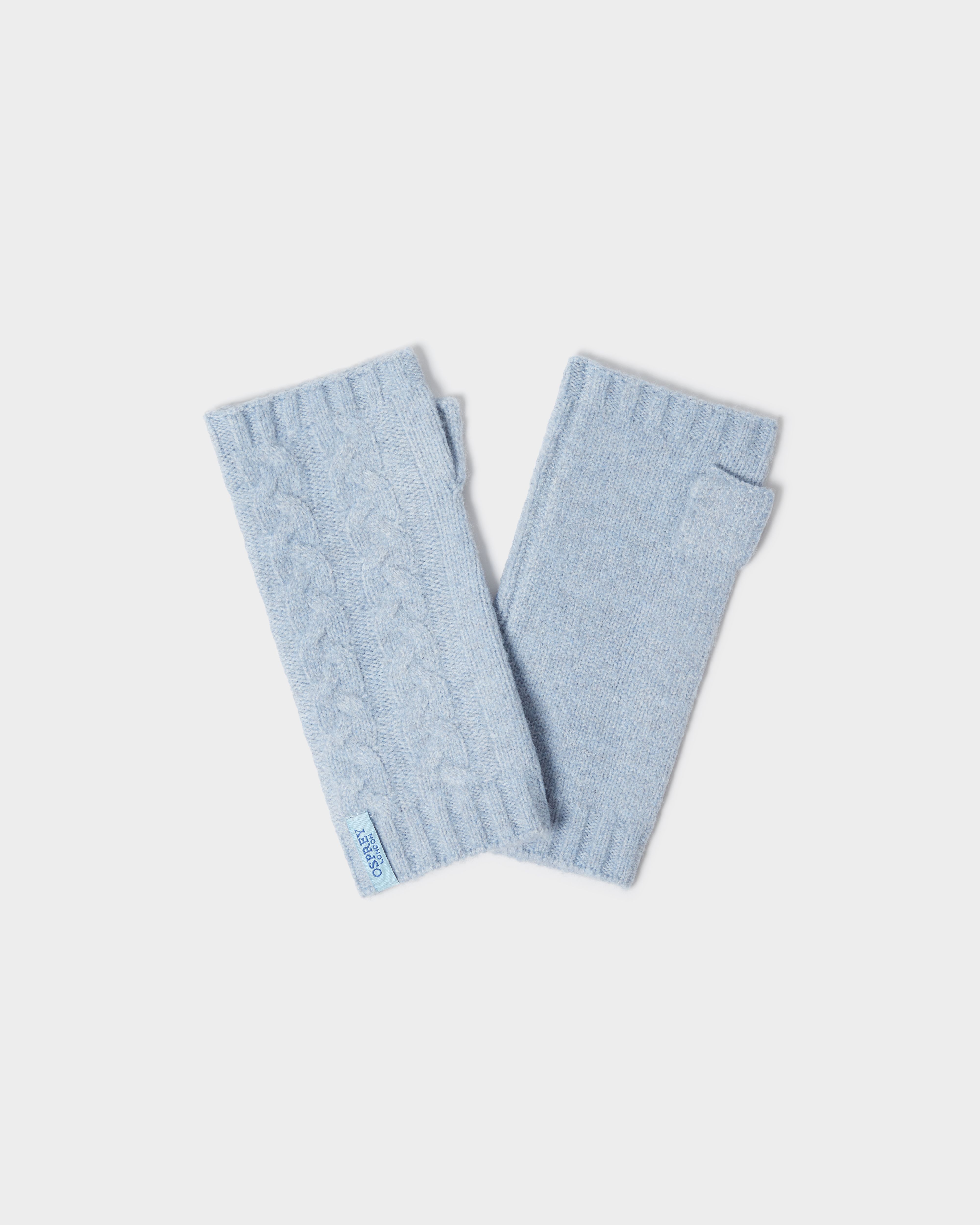 Image number 3 of The Heathfield Wrist Warmers in Ice