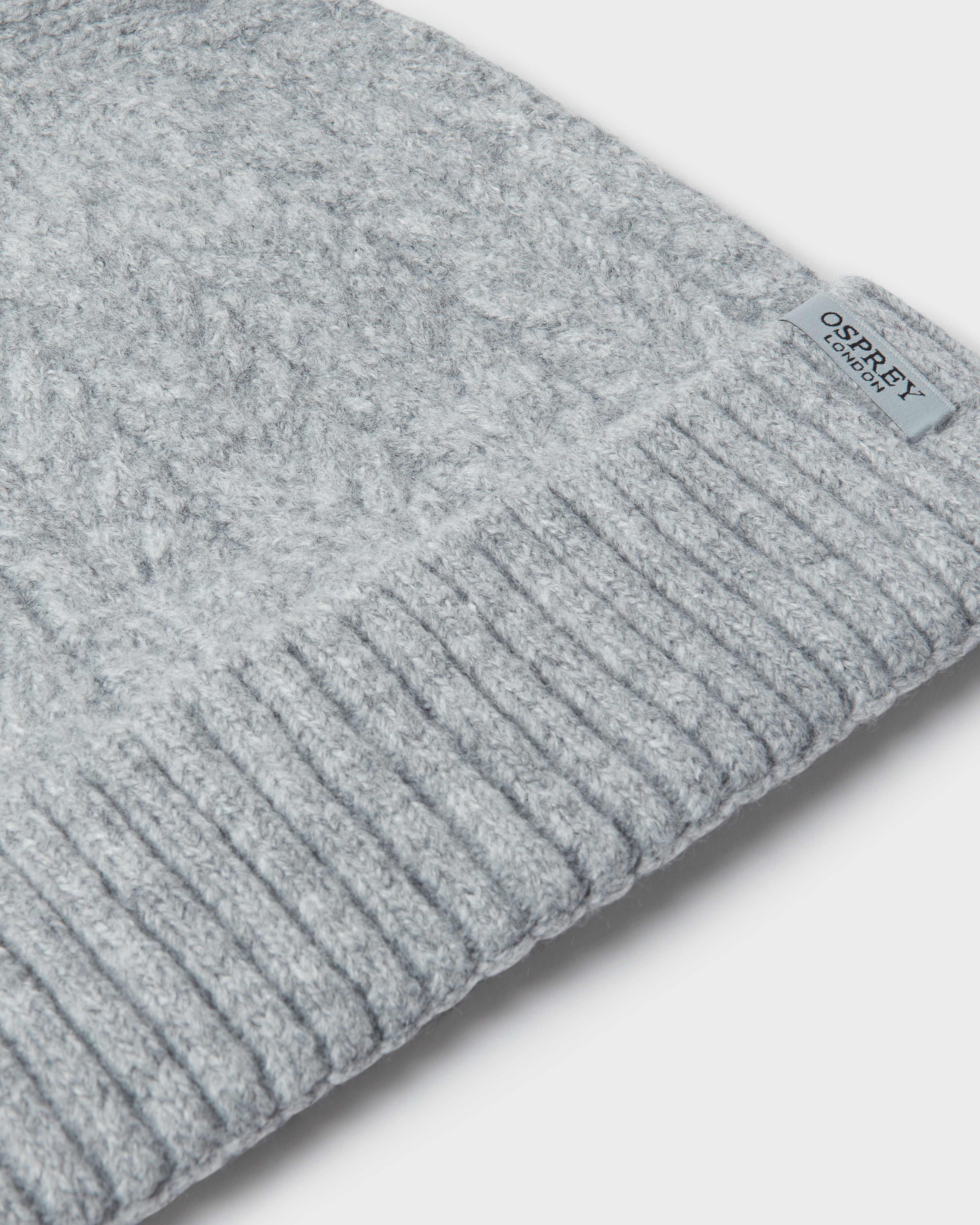 Image number 2 of The Heathfield Beanie in Silver Grey