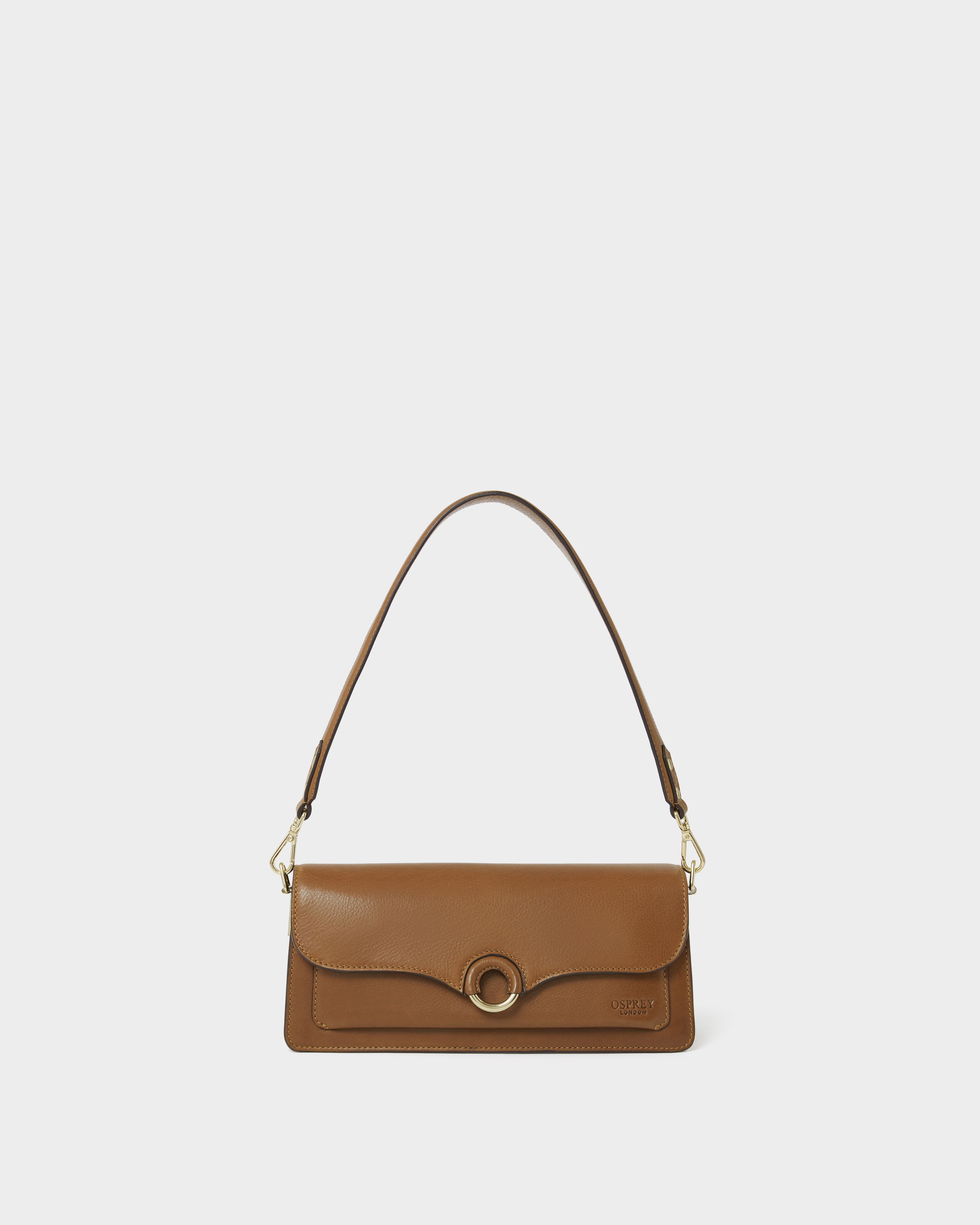 Image number 1 of The Marlow Leather Shoulder Bag in Tan