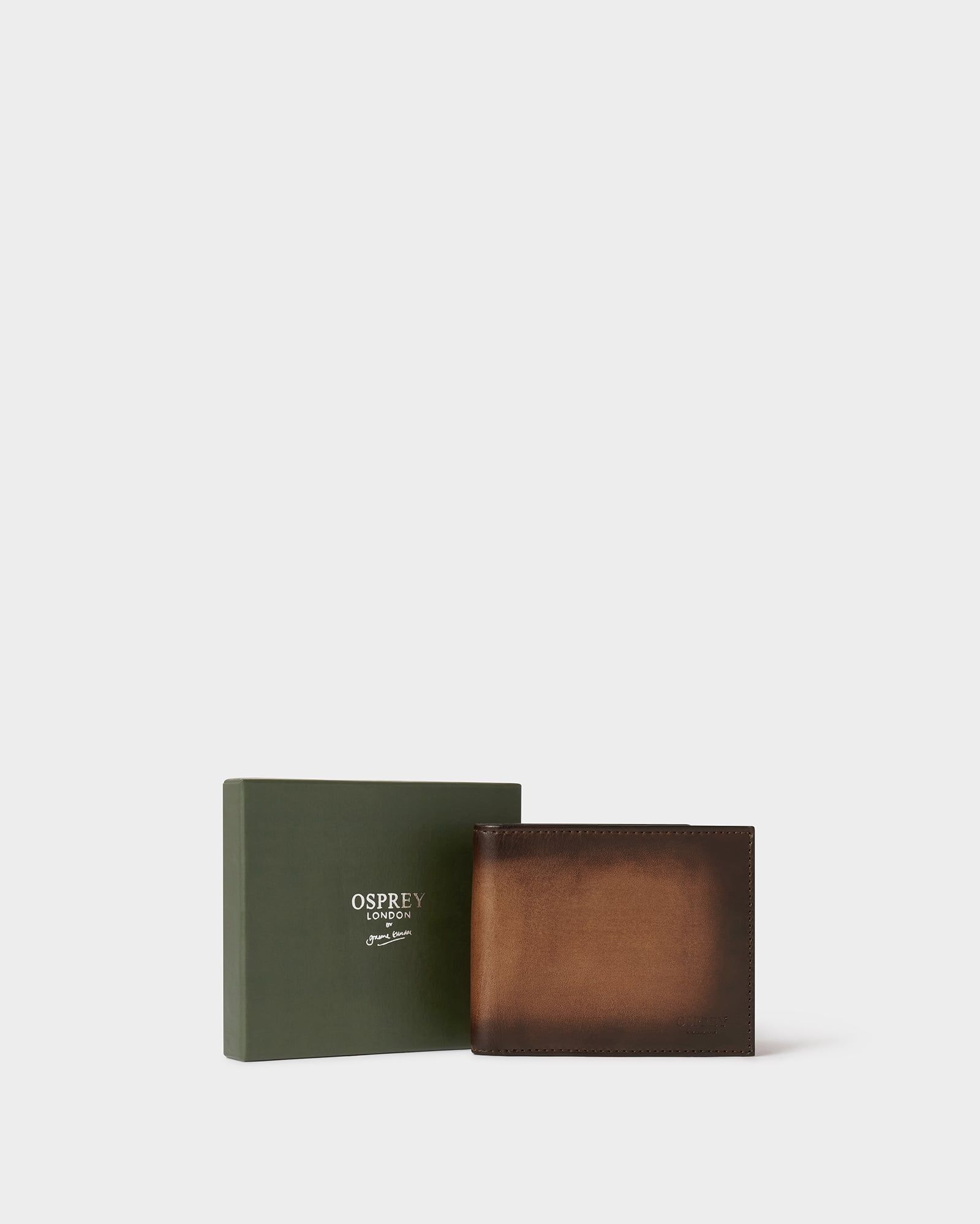 Image number 1 of The Hand Burnished Leather Coin Pocket Wallet in Cognac