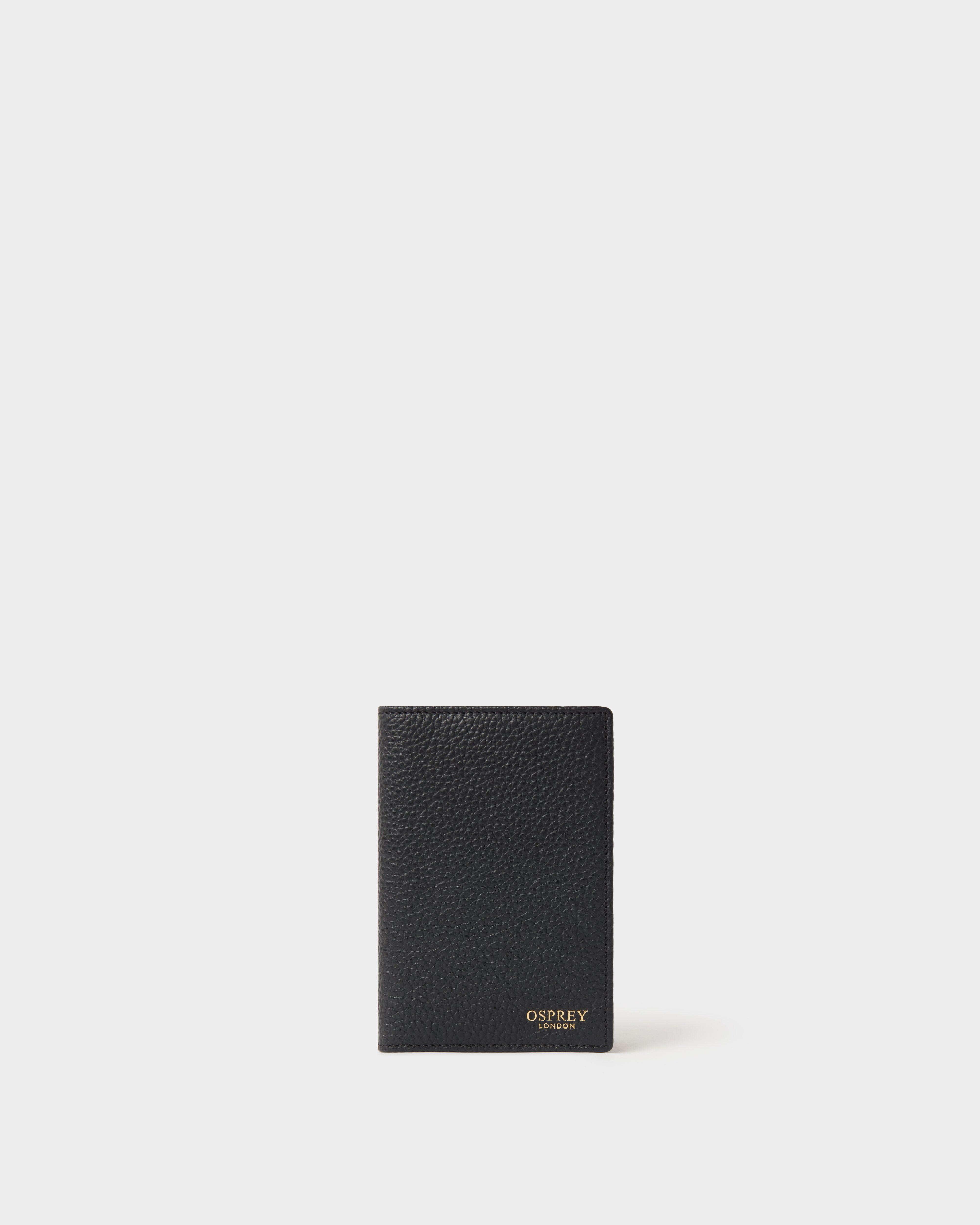 Image number 1 of The Core Leather Passport Cover in Black