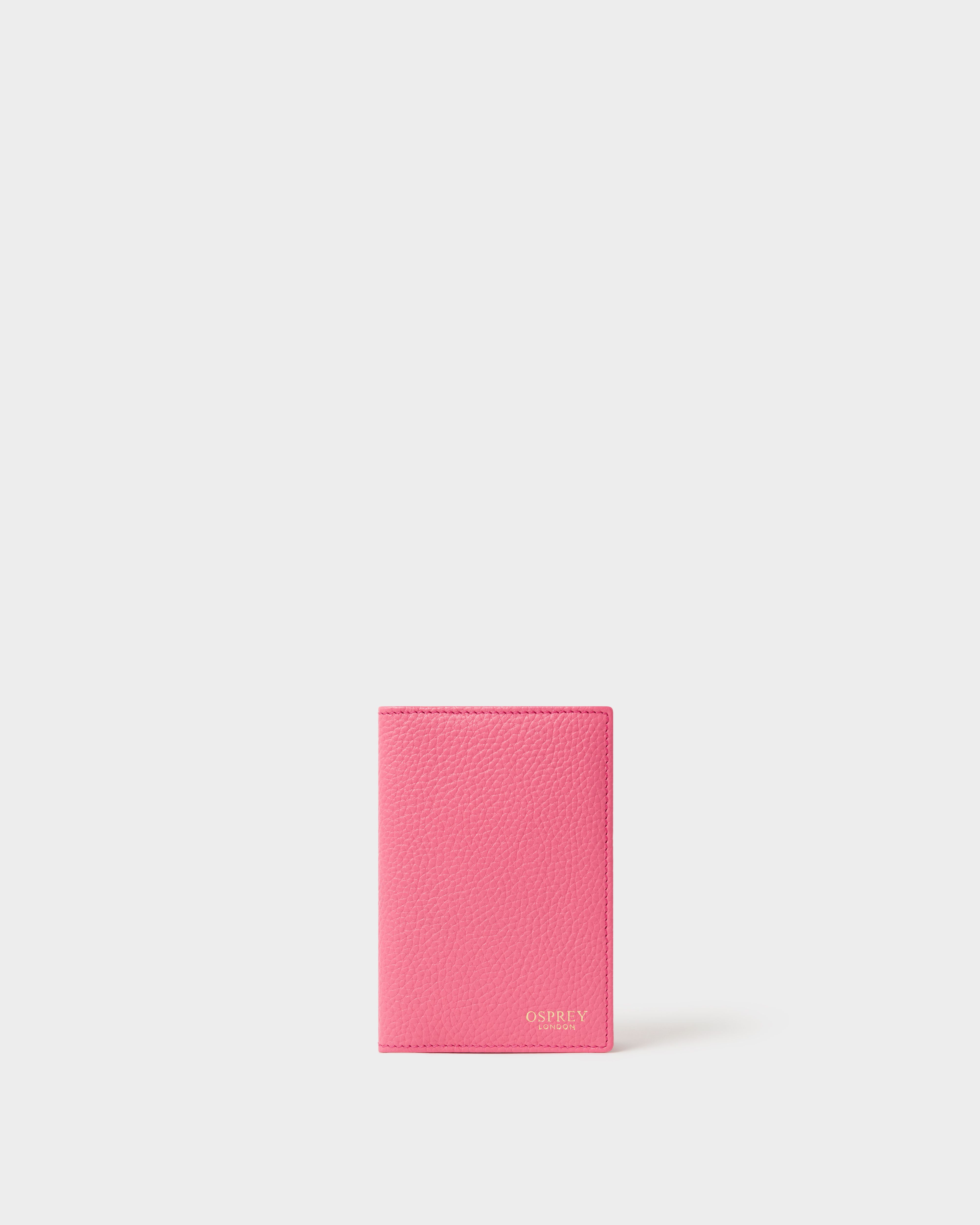Image number 1 of The Core Leather Passport Cover in Cerise