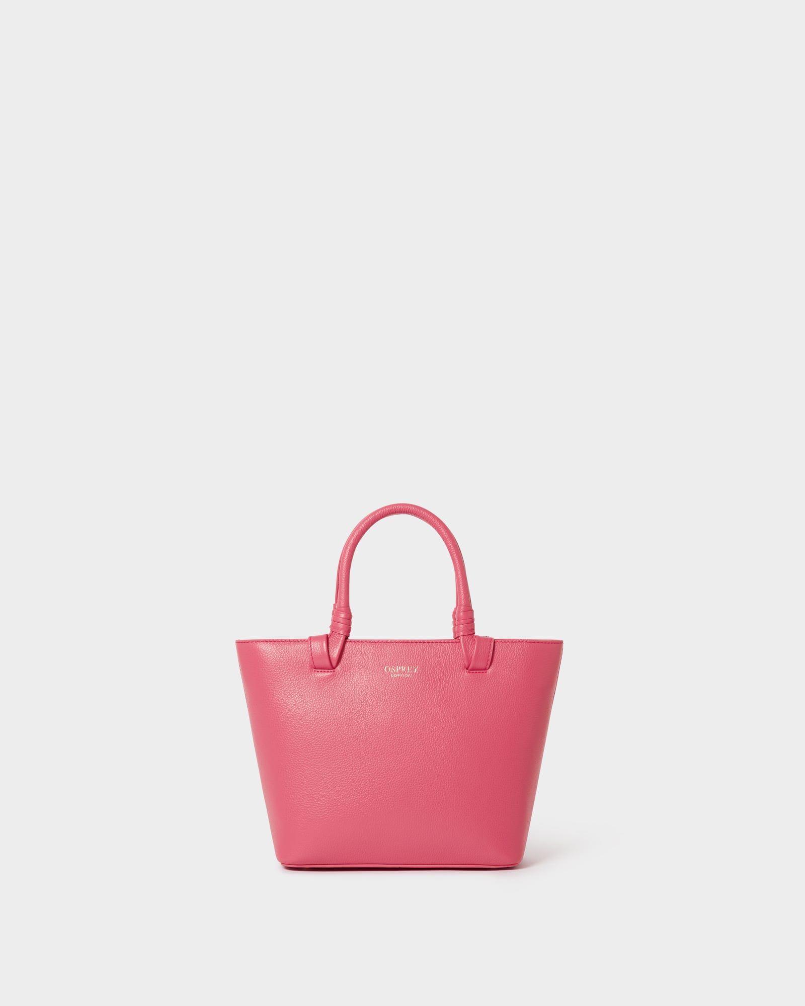 Image number 1 of The Collier Mini Leather Tote in Cerise