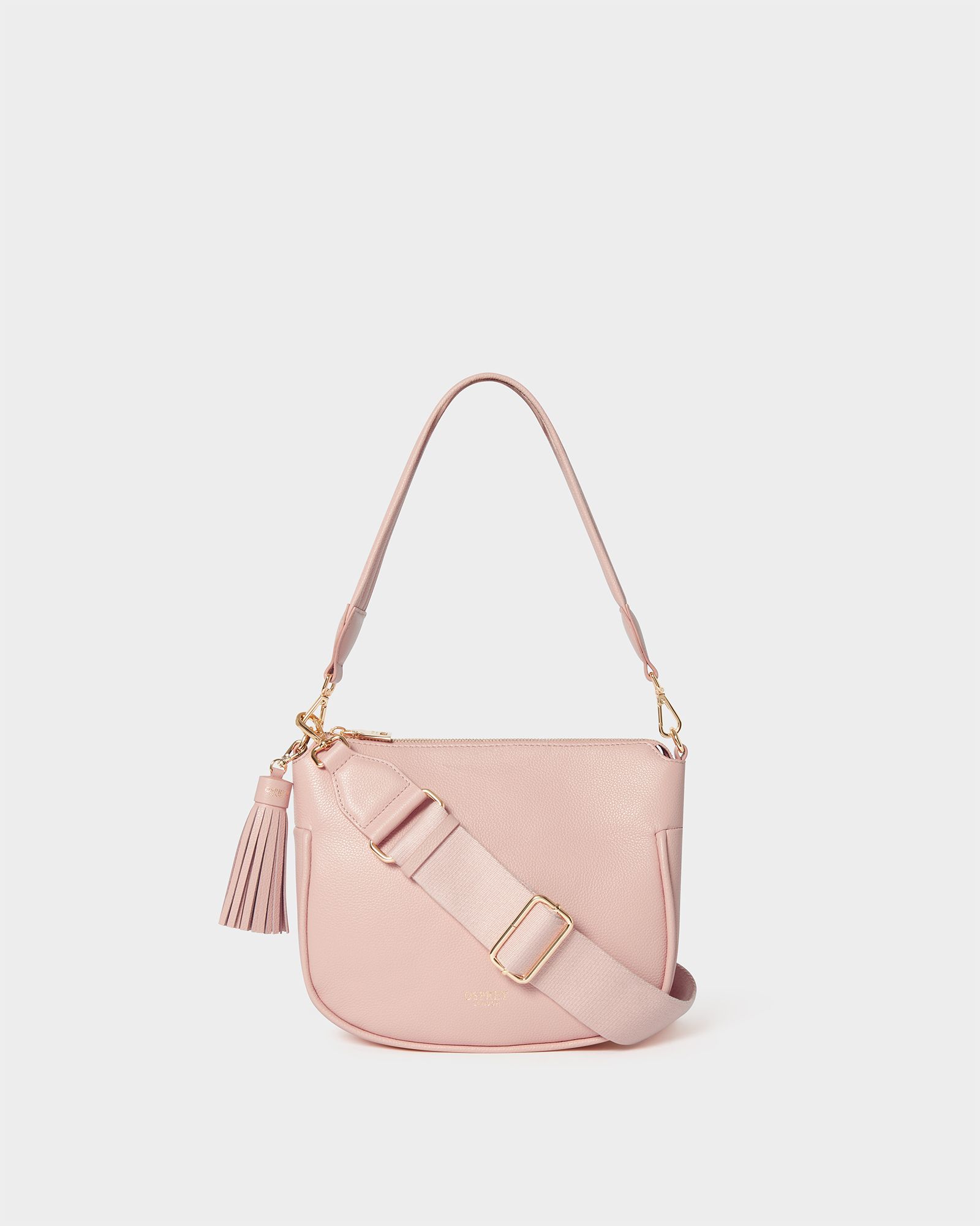 Image number 1 of The Hendrix Leather Shoulder Bag in Ballet