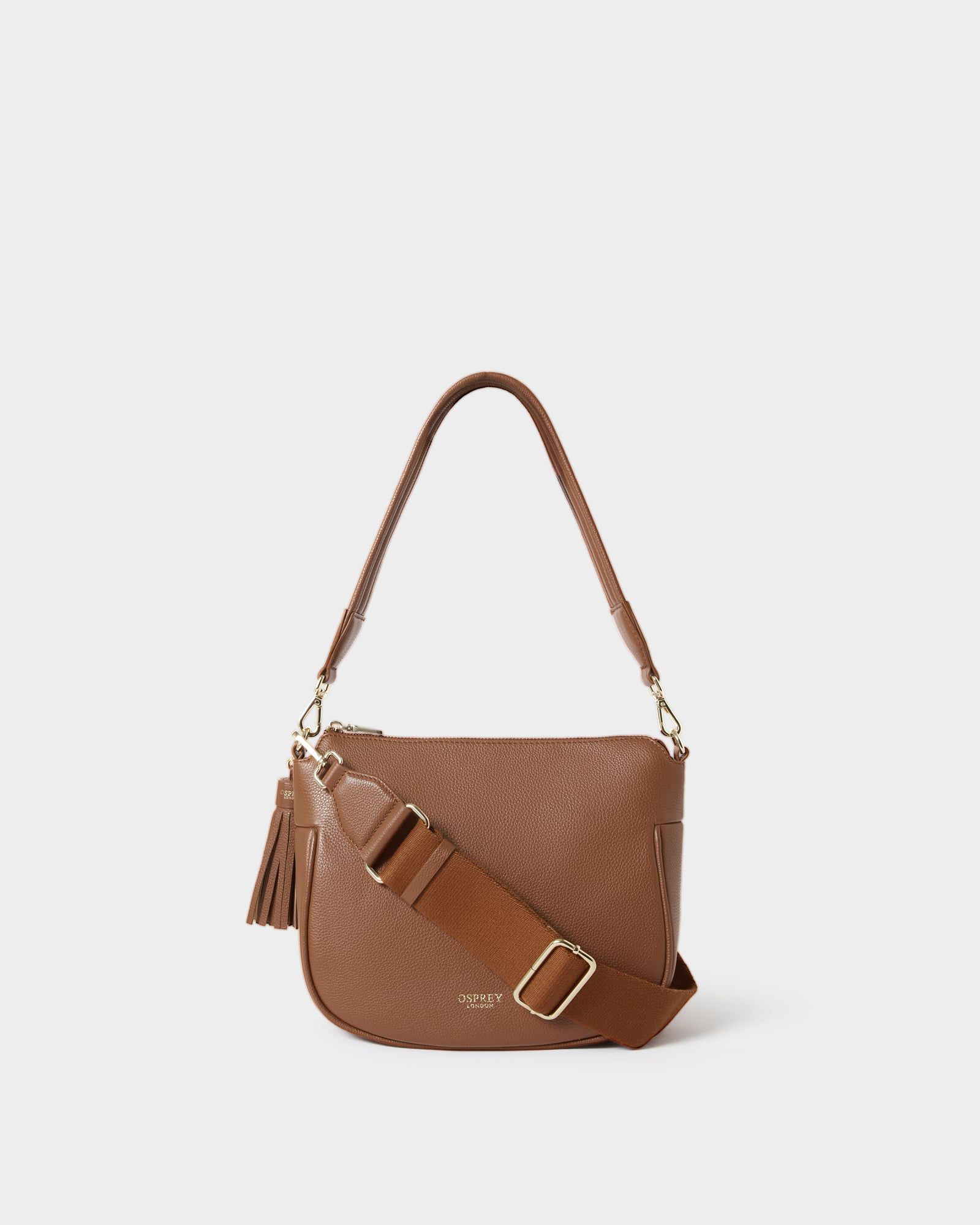 Image number 1 of The Hendrix Leather Shoulder Bag in Tan