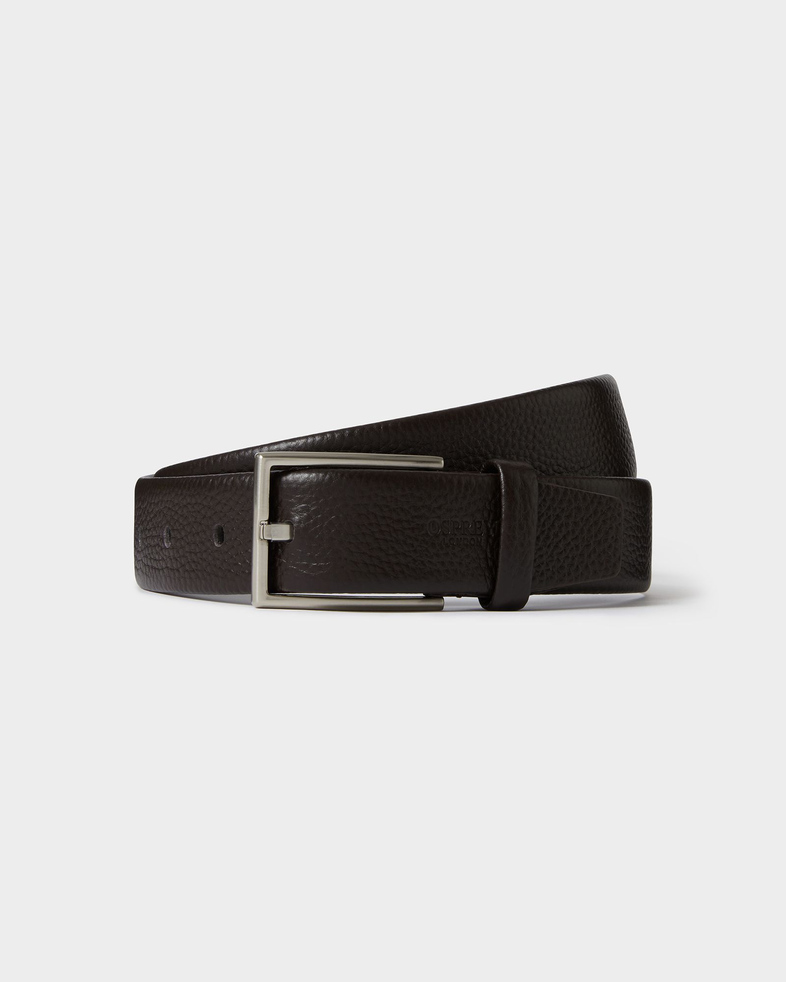 The Eastern Leather Belt in Chocolate