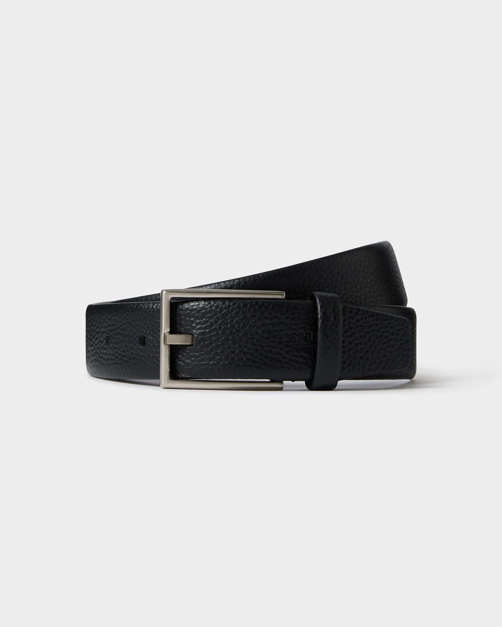 The Eastern Leather Belt in Black