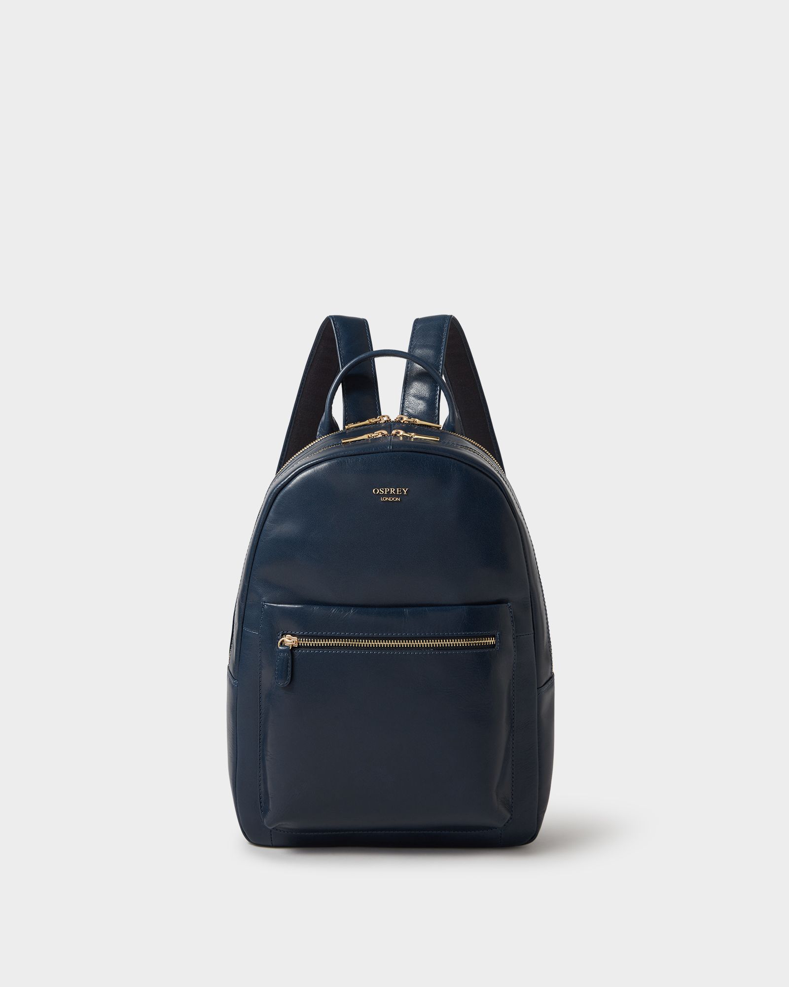 Image number 1 of The Adaline Leather Backpack in French Navy