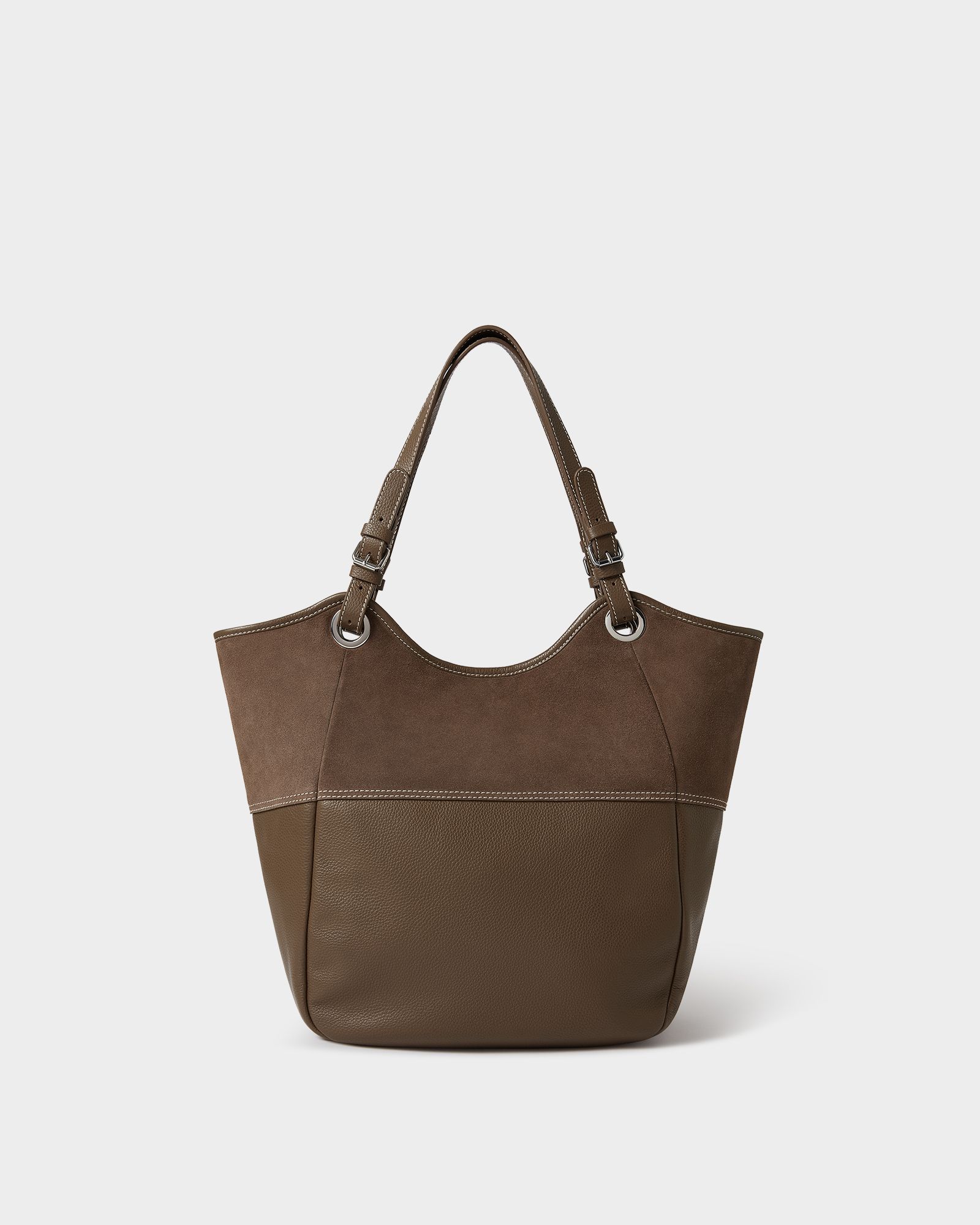 The Luxe Woodstock Suede Tote | OSPREY LONDON | Osprey London