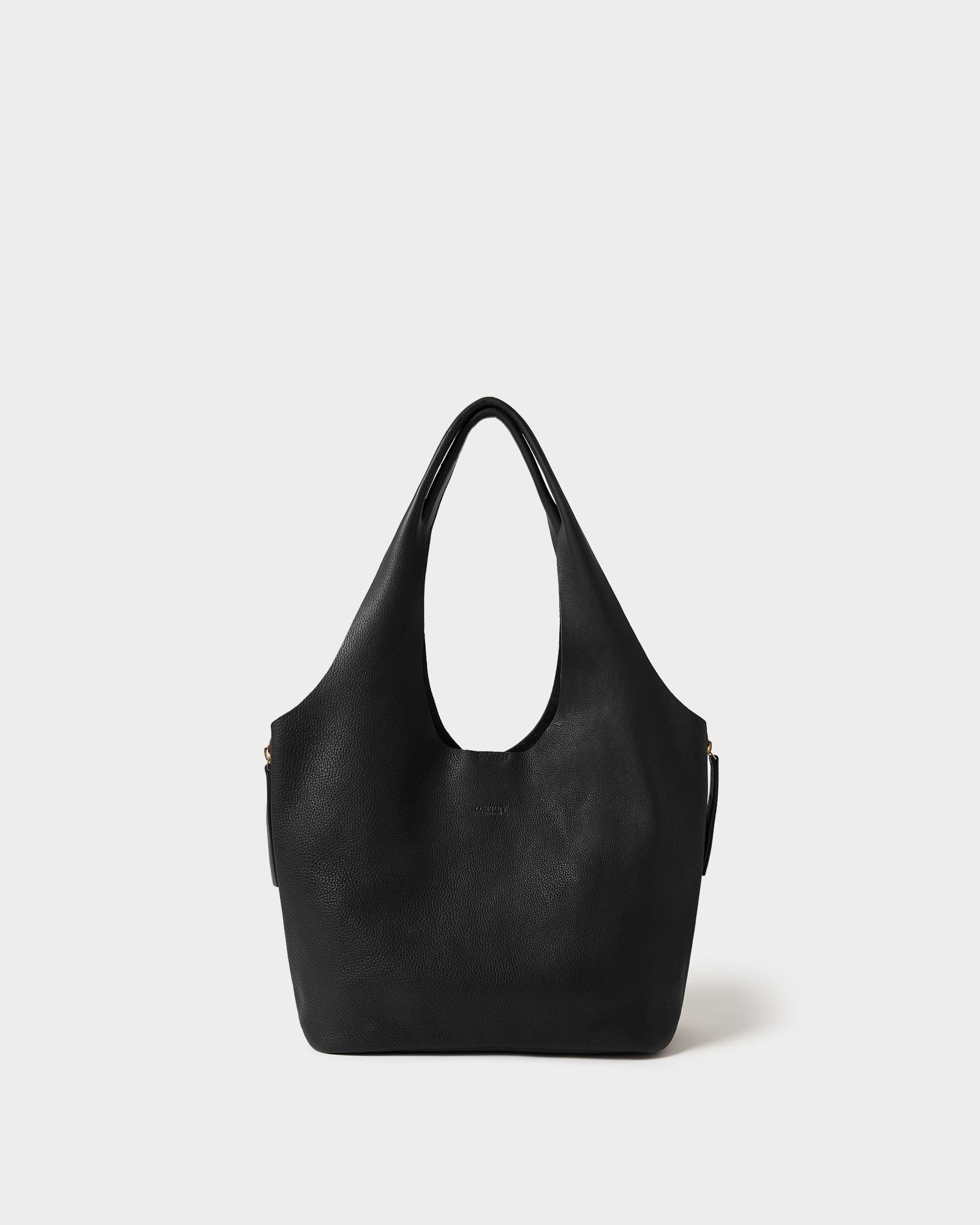 Image number 1 of The Slouch Leather Hobo in Black