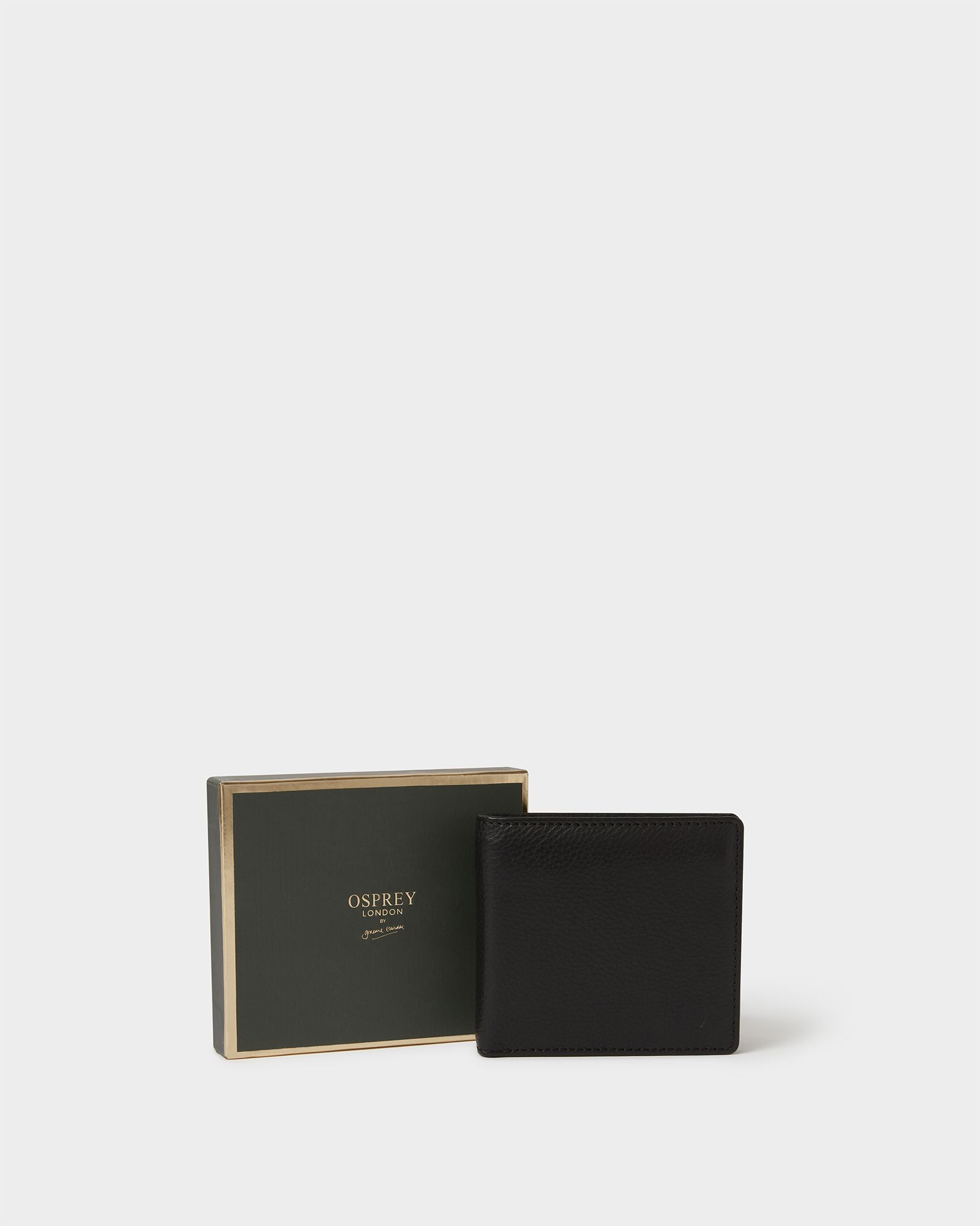 Image number 1 of The O Deboss East West Leather Billfold Wallet in Black