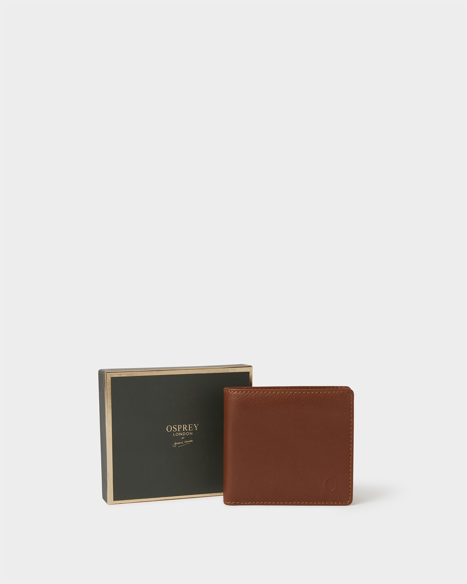 Image number 1 of The O Deboss East West Leather Billfold Wallet in Tan