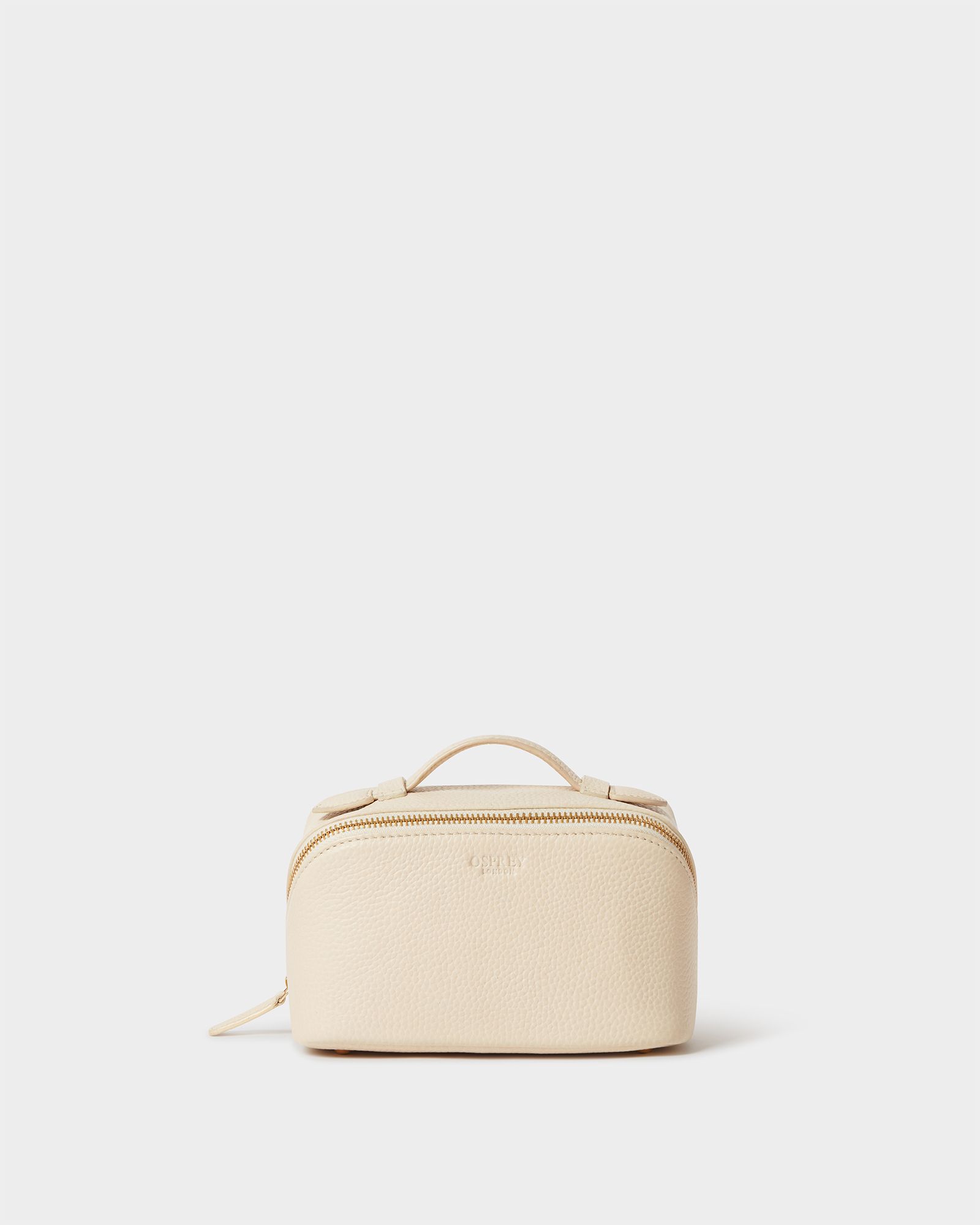 Image number 1 of The Mini Jet Set Leather Washbag in Dove