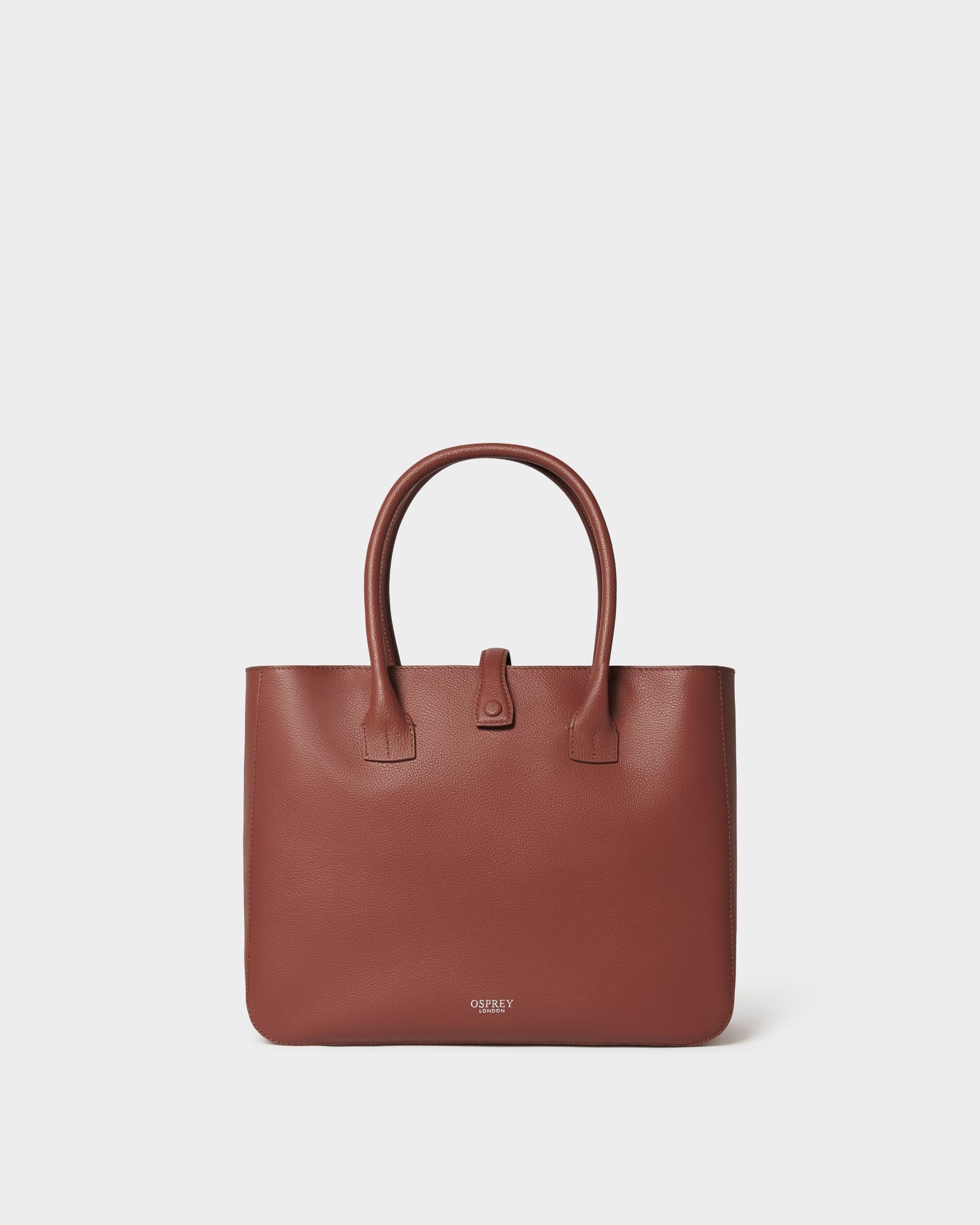 Image number 1 of The Islander Leather Tote Bag in Chestnut