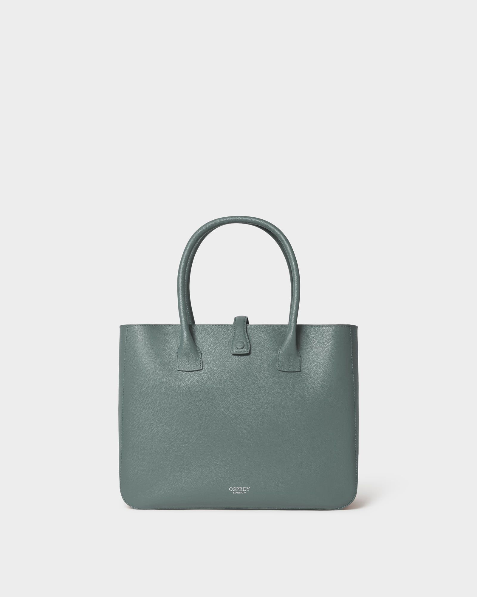 Image number 1 of The Islander Leather Tote Bag in Dark Sage