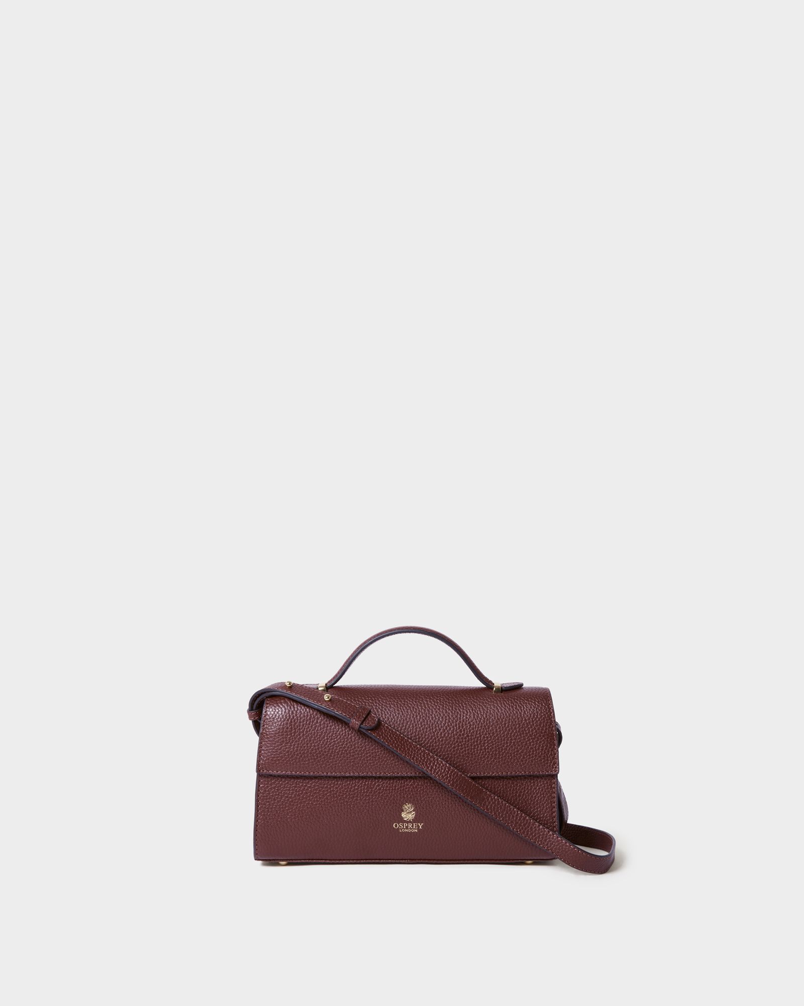 Image number 1 of The Hathaway Leather Top Handle Bag in Merlot