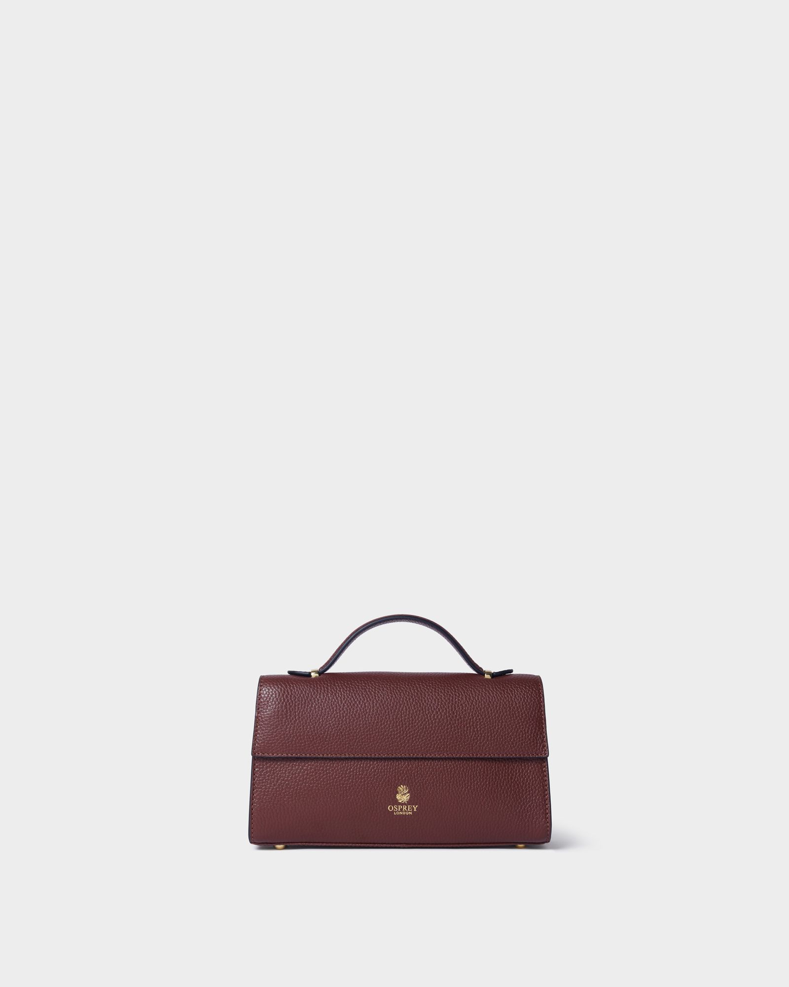 Image number 1 of The Hathaway Leather Top Handle Bag in Merlot
