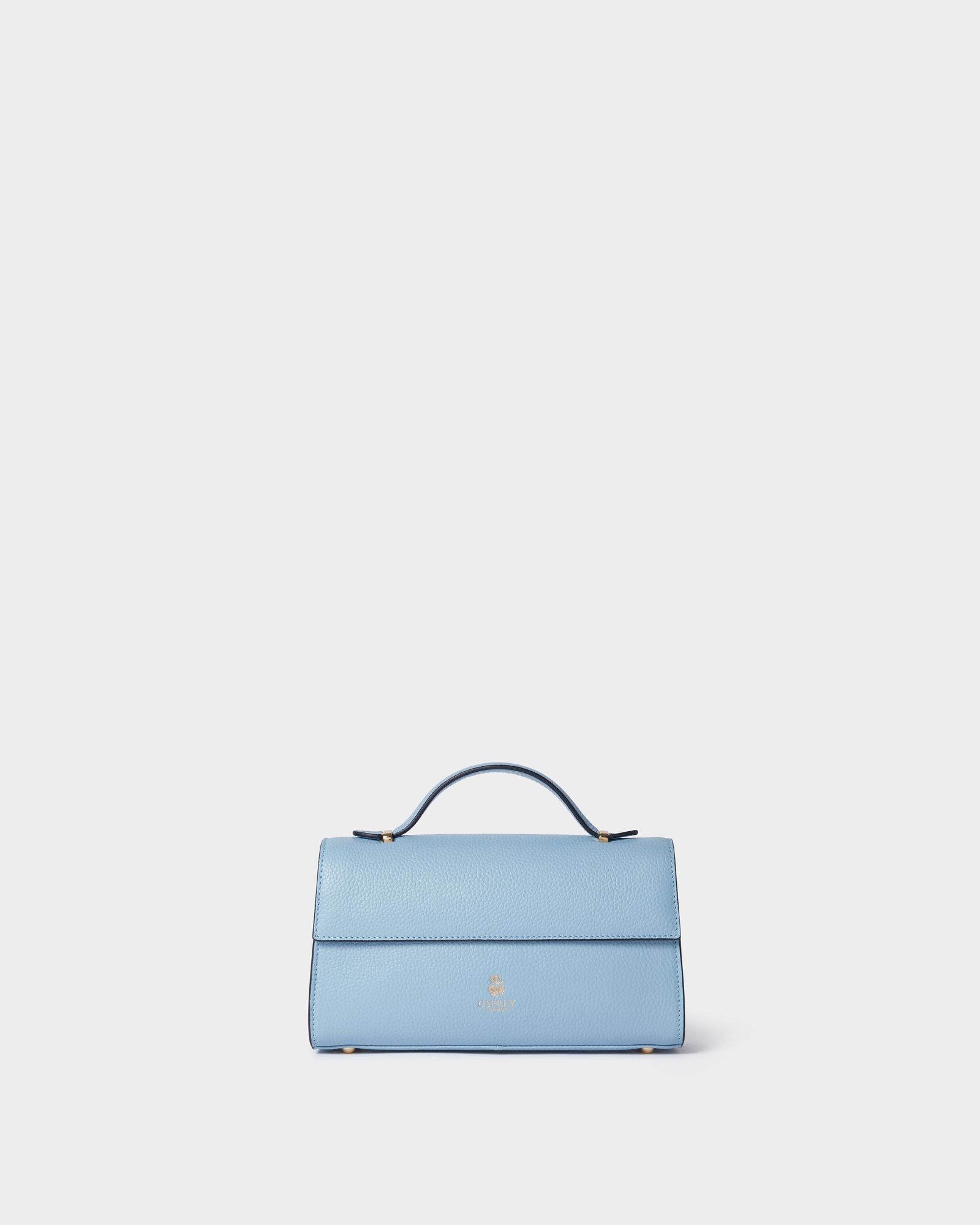 Image number 1 of The Hathaway Leather Top Handle Bag in Celestial Blue