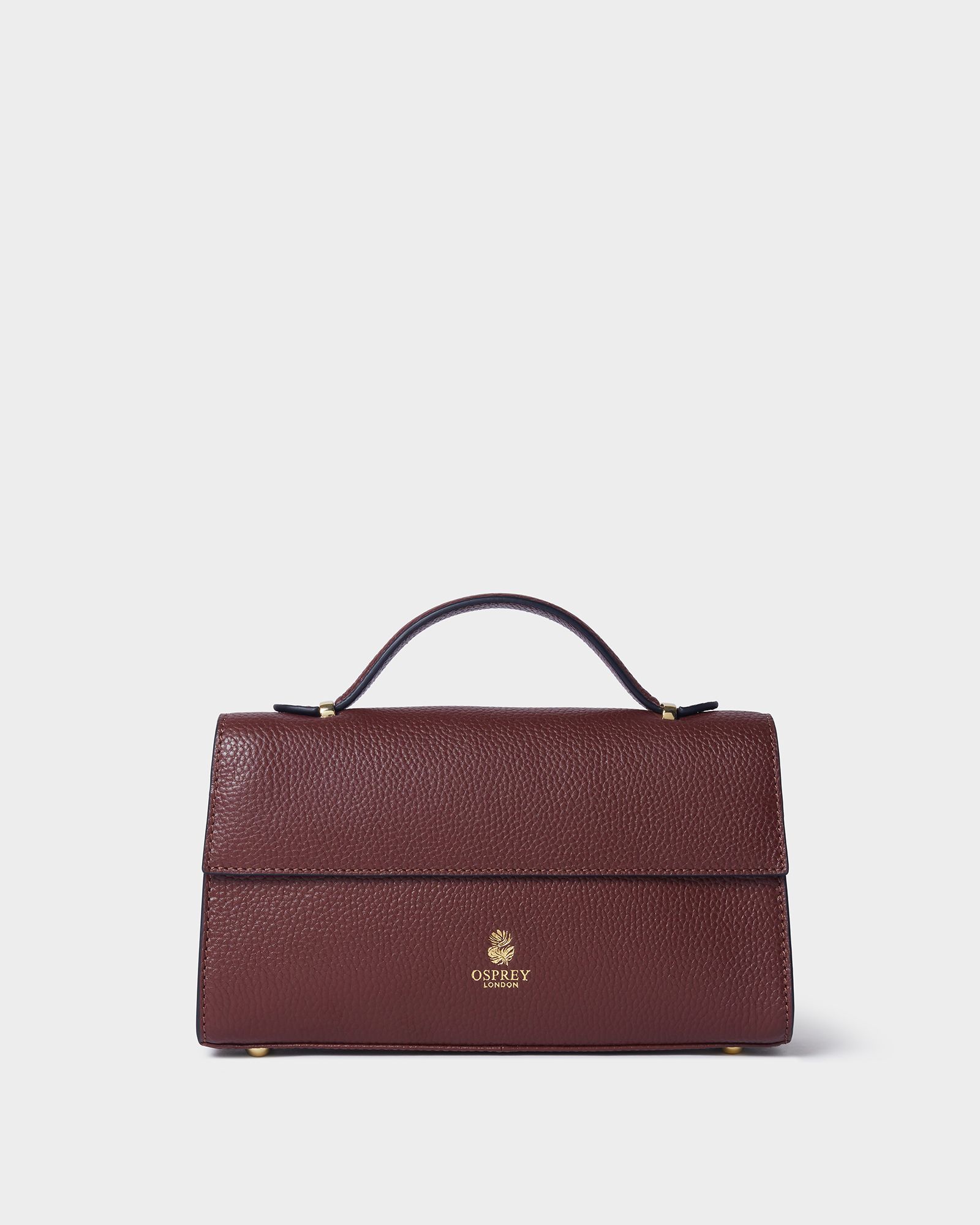 Image number 1 of The Hathaway Leather Top Handle Bag in Merlot