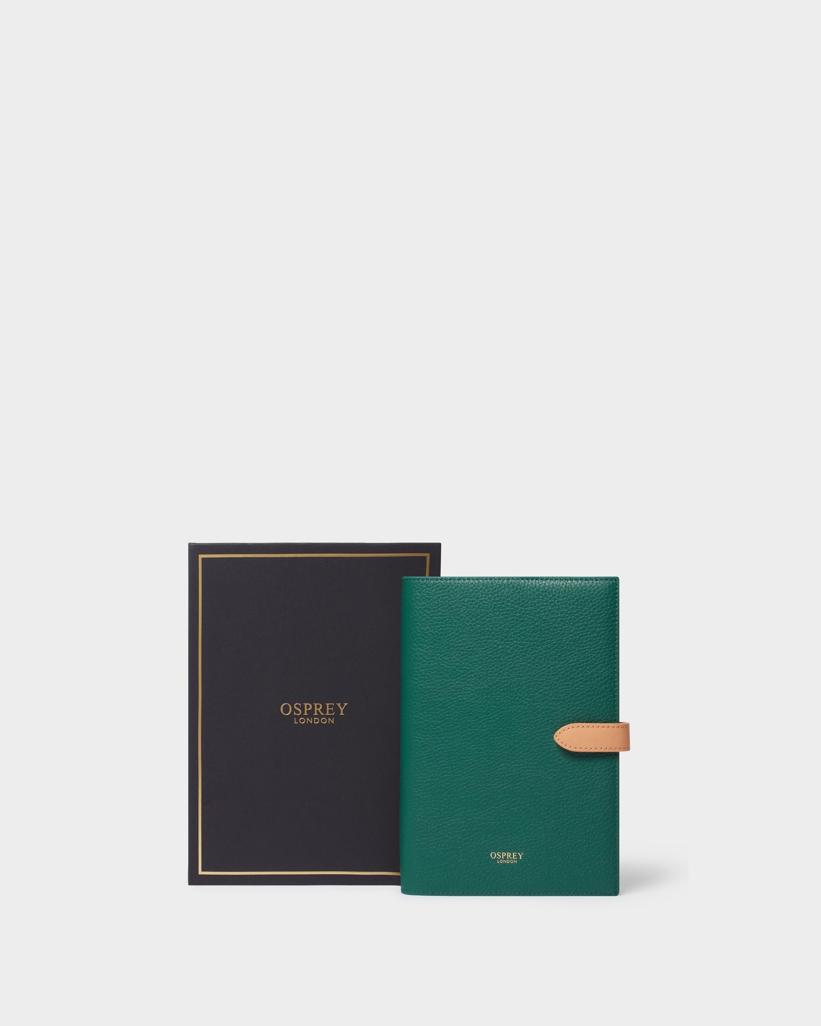 Image number 1 of The Quil A5 Refillable Leather Journal in Forest