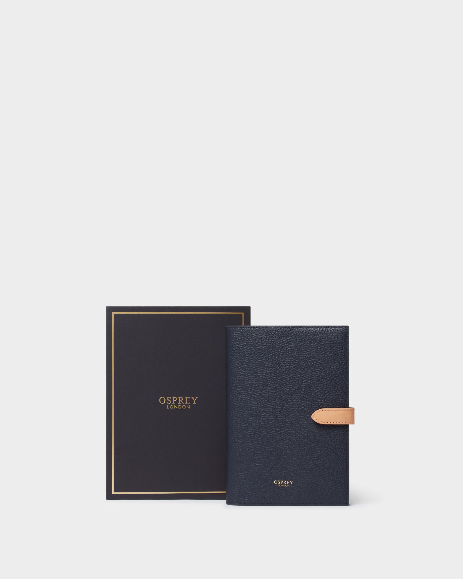 Image number 1 of The Quil A5 Refillable Leather Journal in Denim