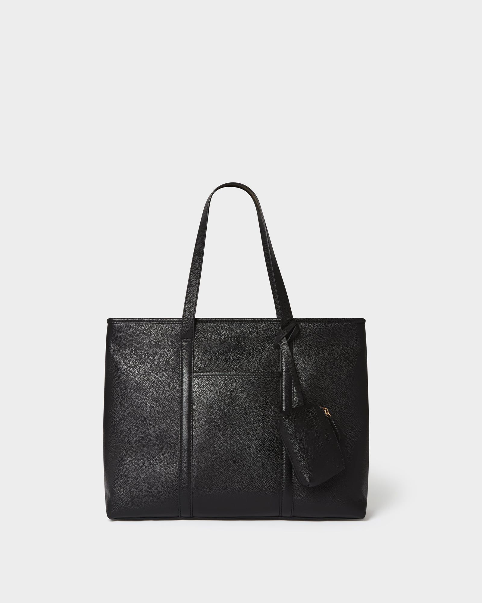 Image number 1 of The Vintage Leather Tote in Black