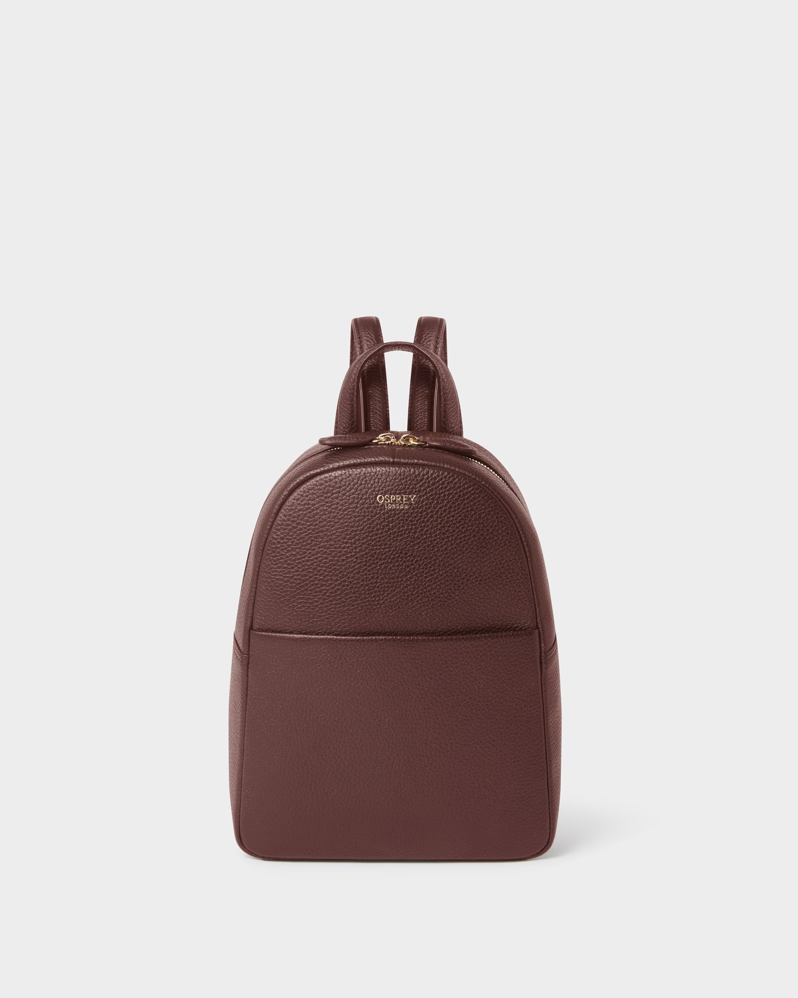 Image number 1 of The Mini Leather Backpack in Merlot
