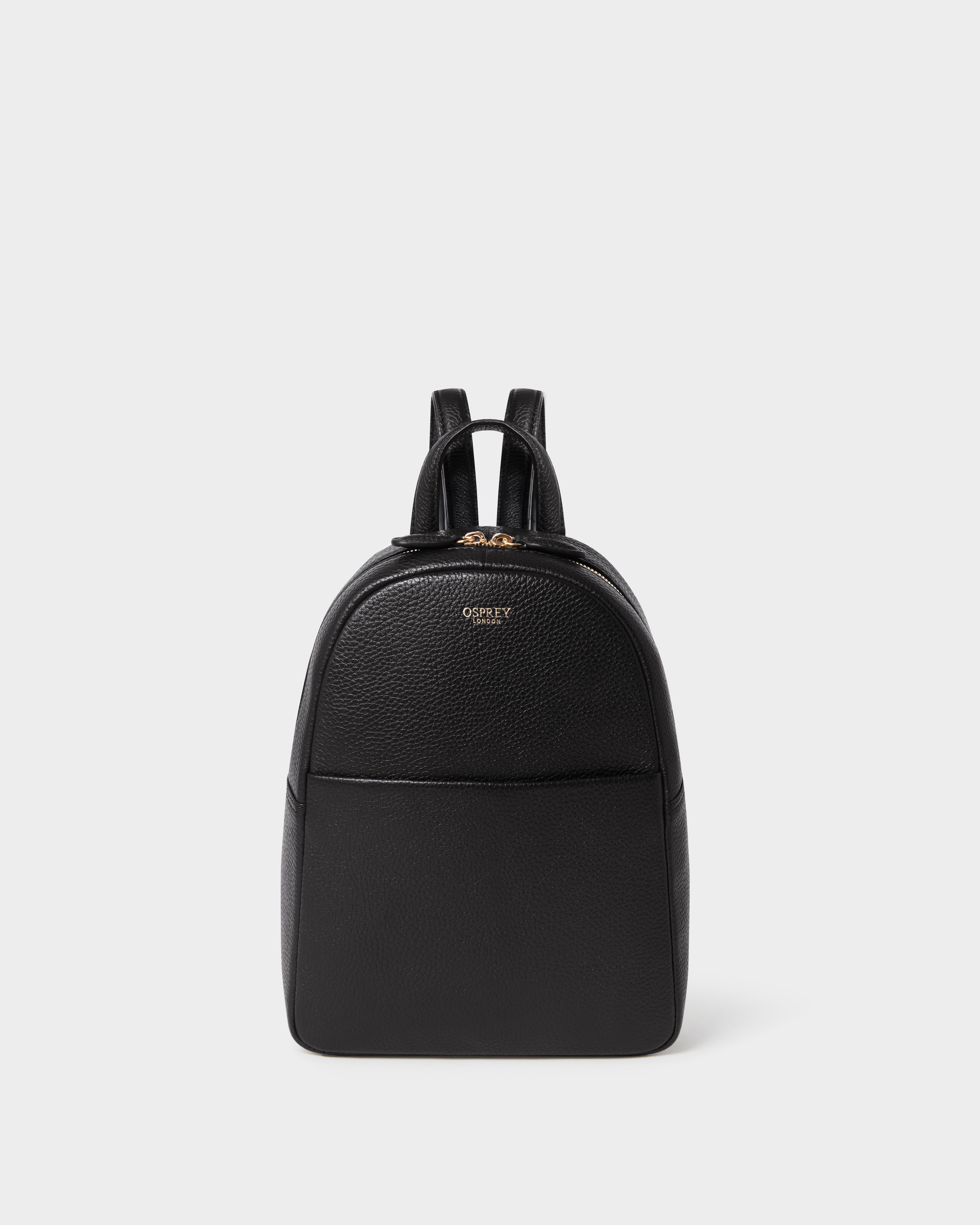 Image number 1 of The Mini Leather Backpack in Black