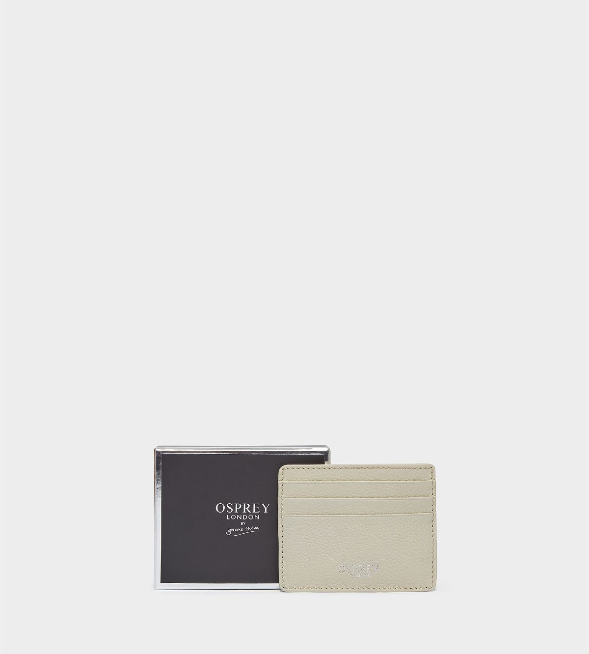 Image number 1 of The Island Card Holder - Grainy Hide in Chalk