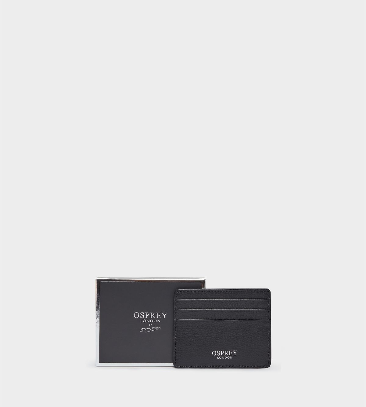 The Island Leather Card Holder in Black