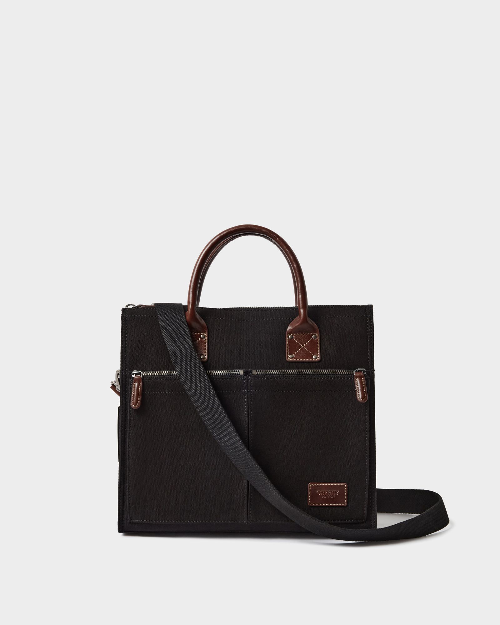 Image number 1 of The Stockholm Canvas Messenger in Black & Tan