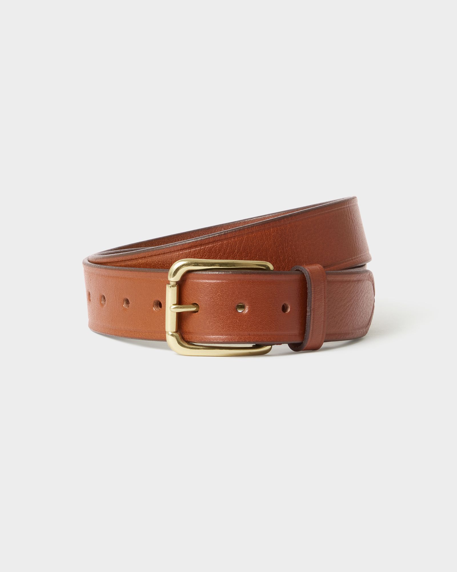 Image number 1 of The Highlander Leather Belt in Tan