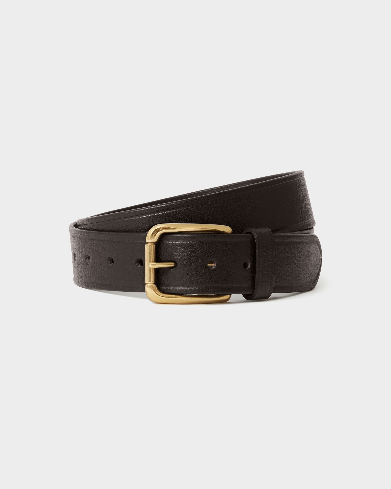 Image number 1 of The Highlander Leather Belt in Chocolate