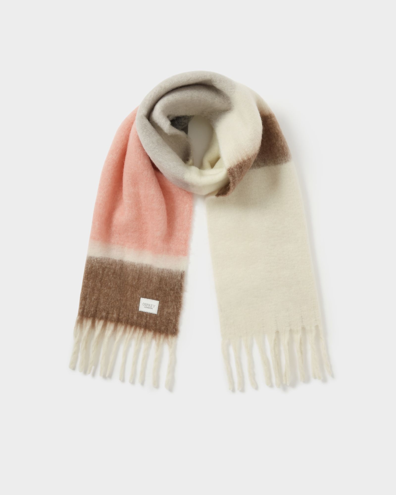 Image number 1 of The Adele Wool Blend Scarf in Multi Pink