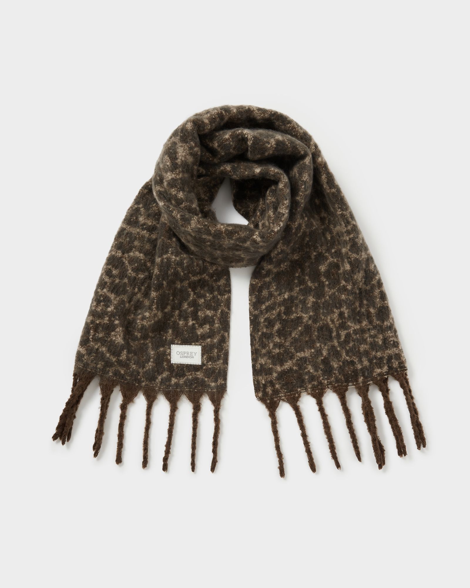 Image number 1 of The Fluffy Scarf in Animal Print
