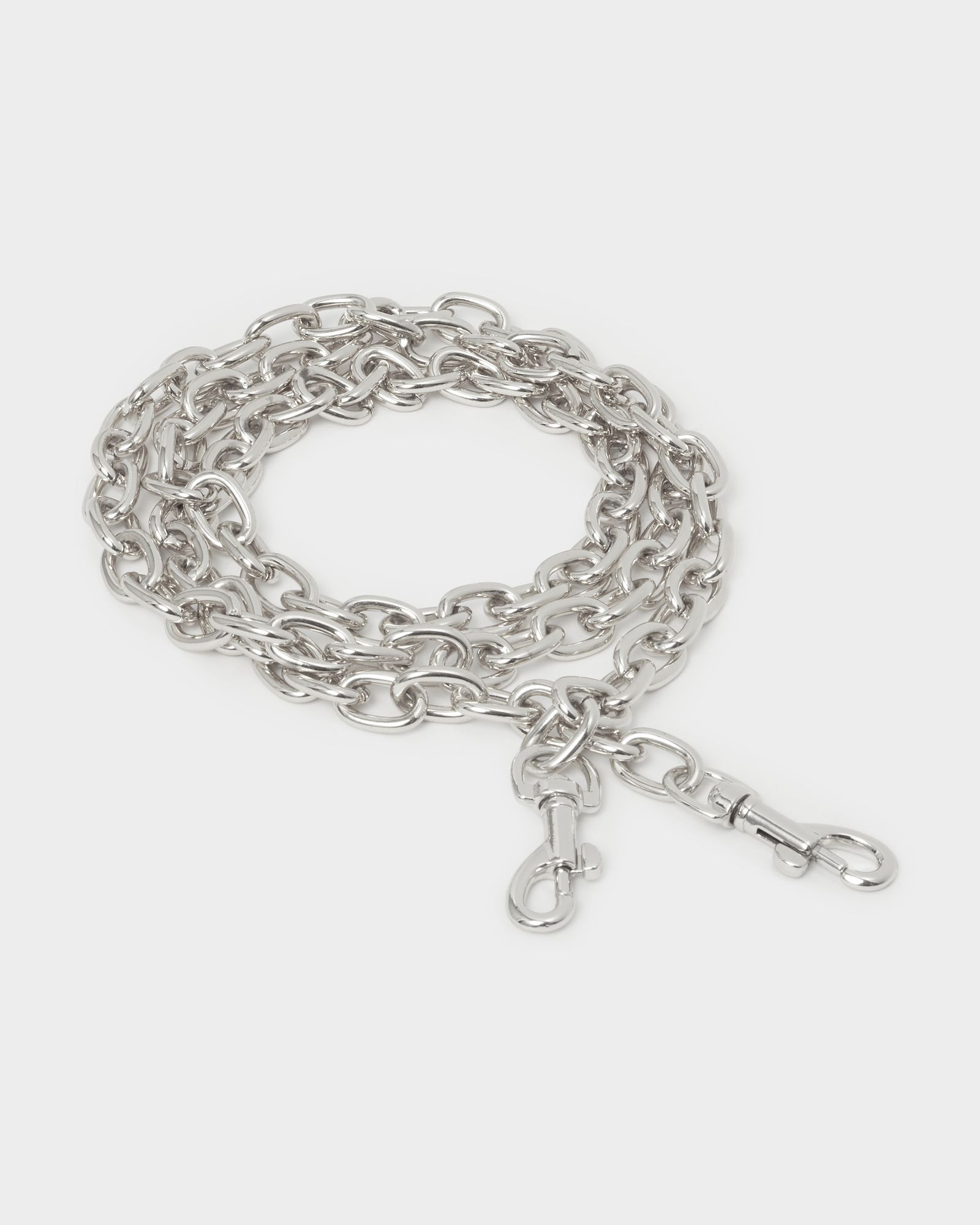 Image number 1 of The Solo Crossbody Chain Strap in Silver