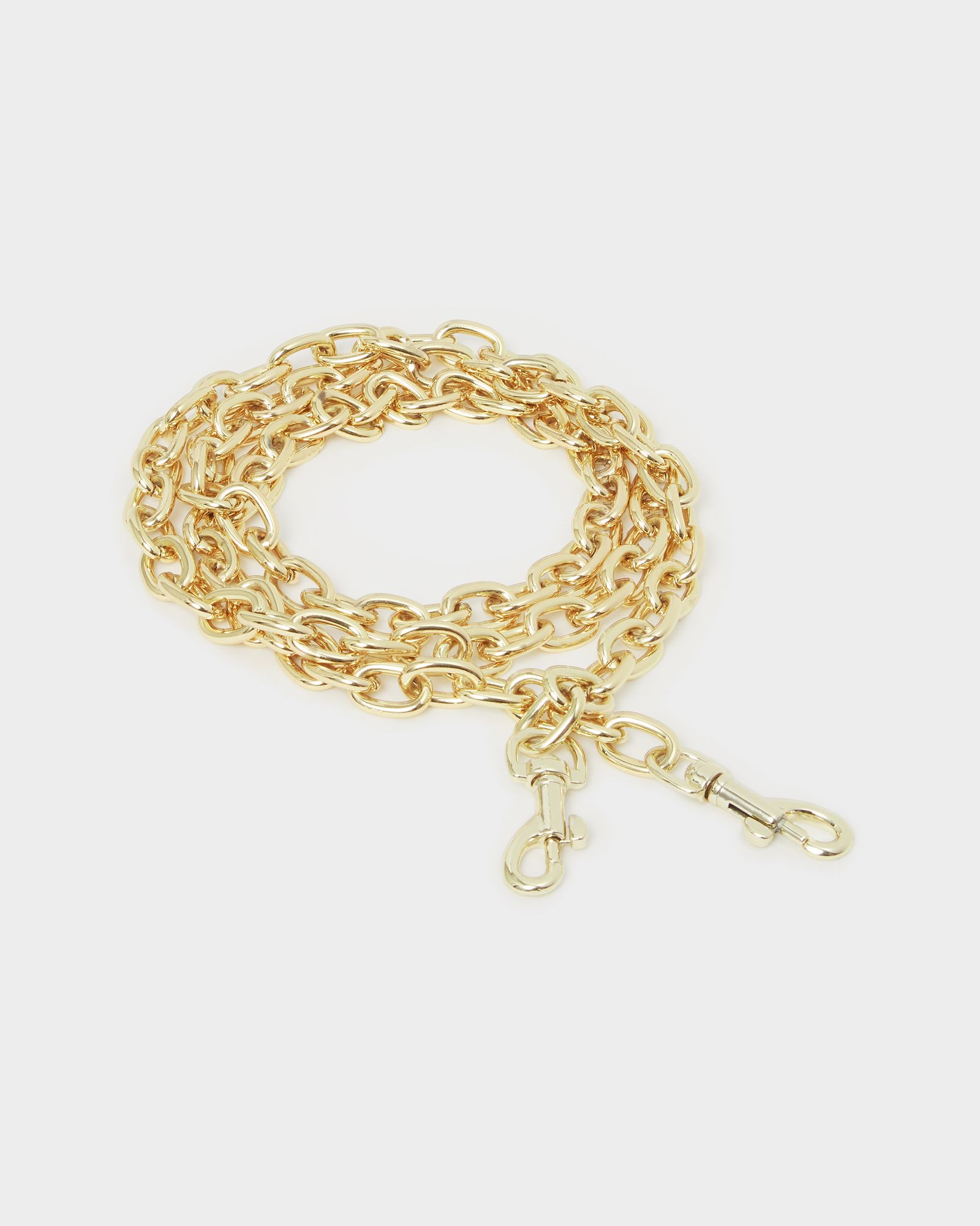 Image number 1 of The Solo Crossbody Chain Strap in Gold