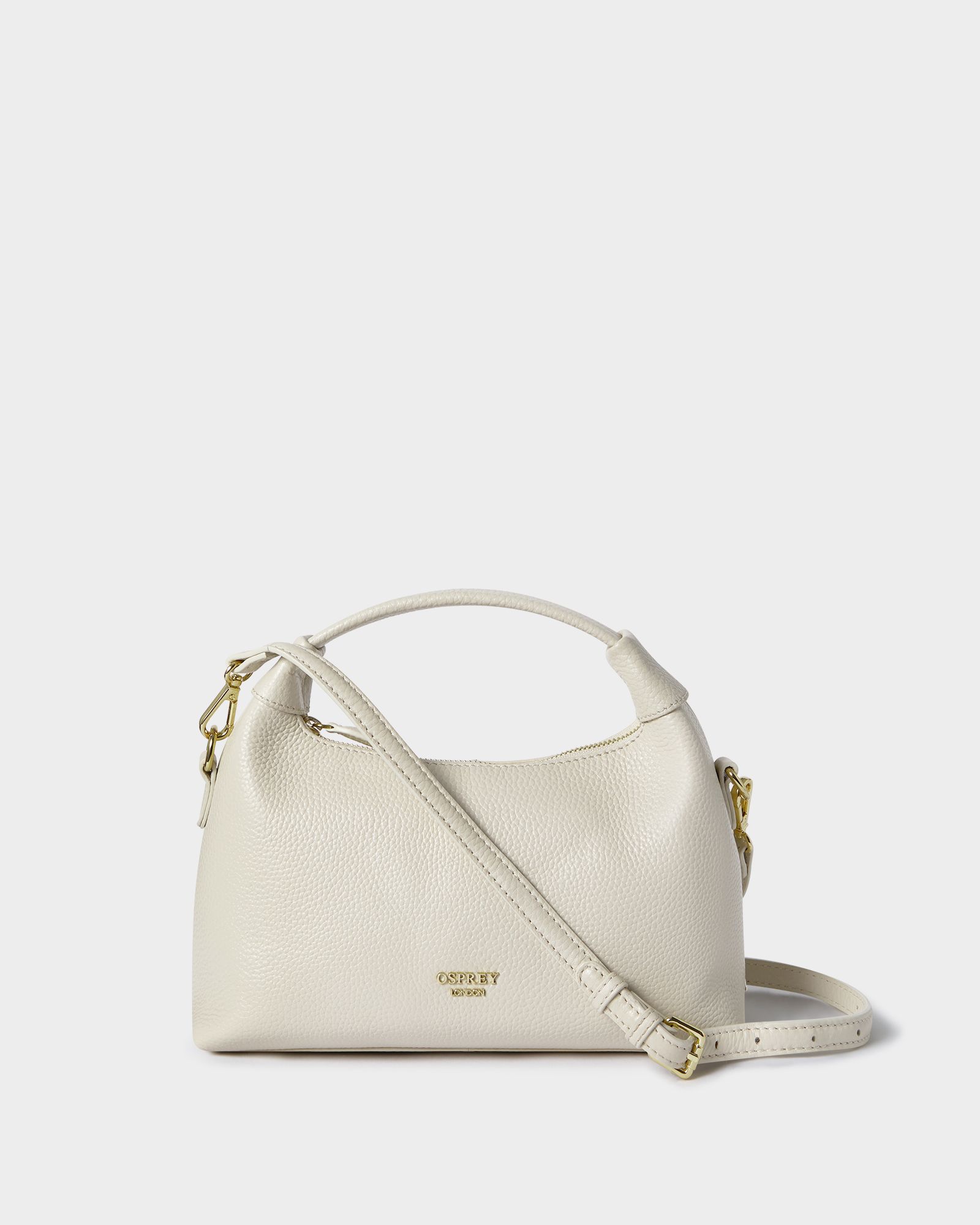 Image number 1 of The Alpha Leather Grab Bag in Dove