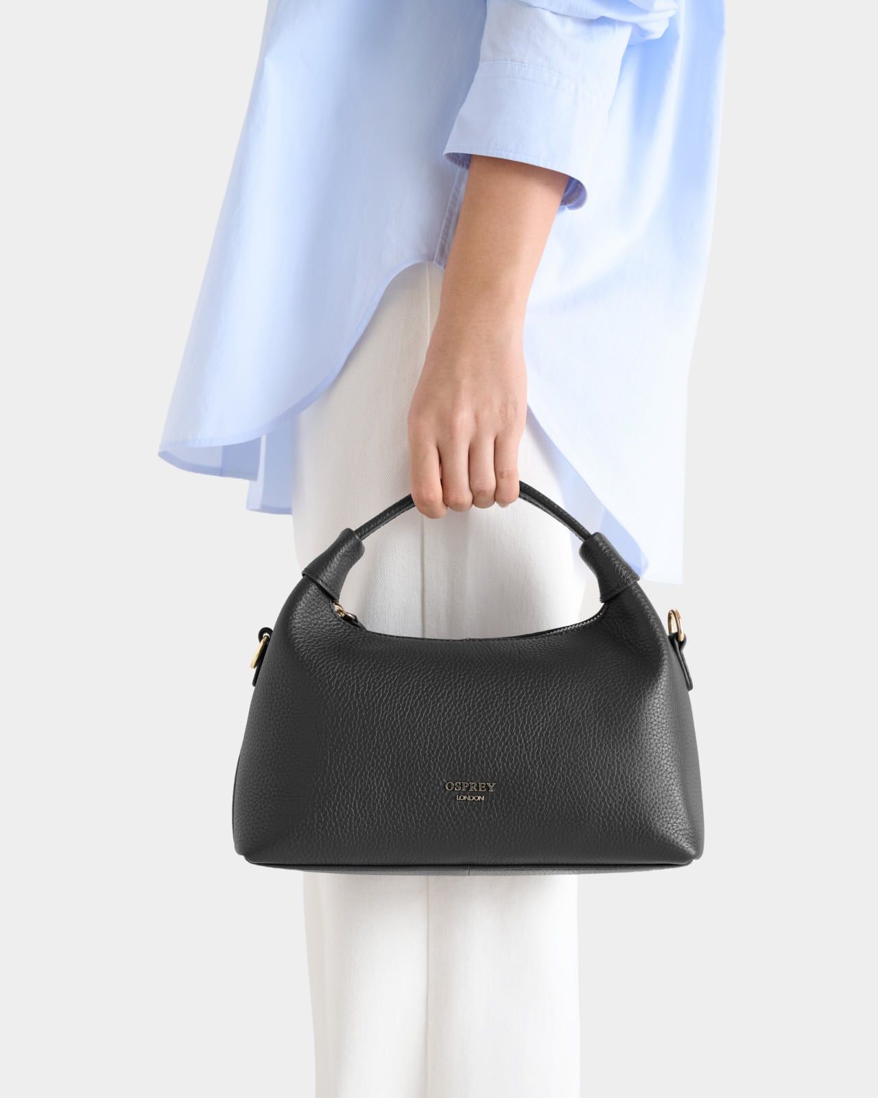Image number 1 of The Alpha Leather Grab Bag in Black
