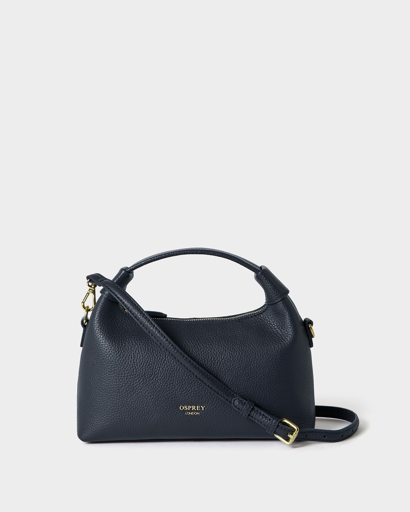 Image number 1 of The Alpha Leather Grab Bag in Navy