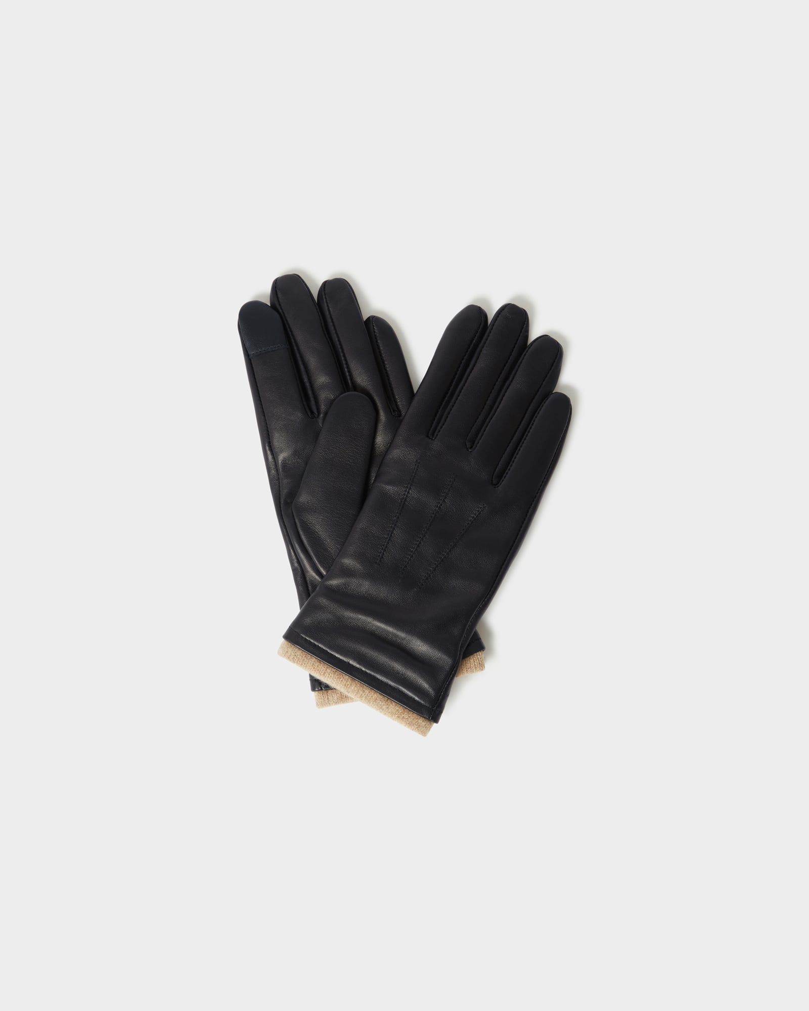 Image number 1 of The Amelia Womens Leather Gloves in Black