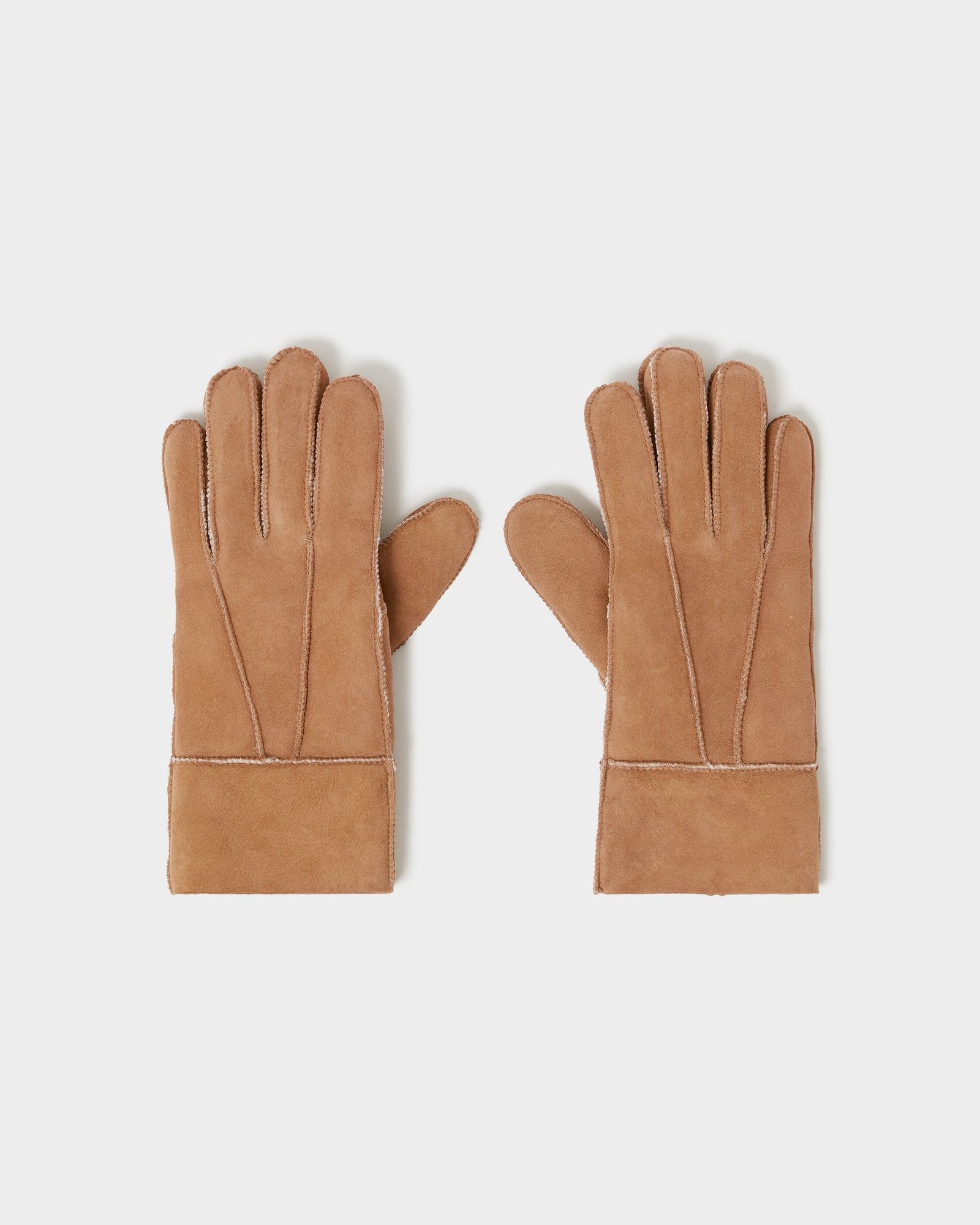 Image number 1 of The Emily Womens Suede Gloves in Camel