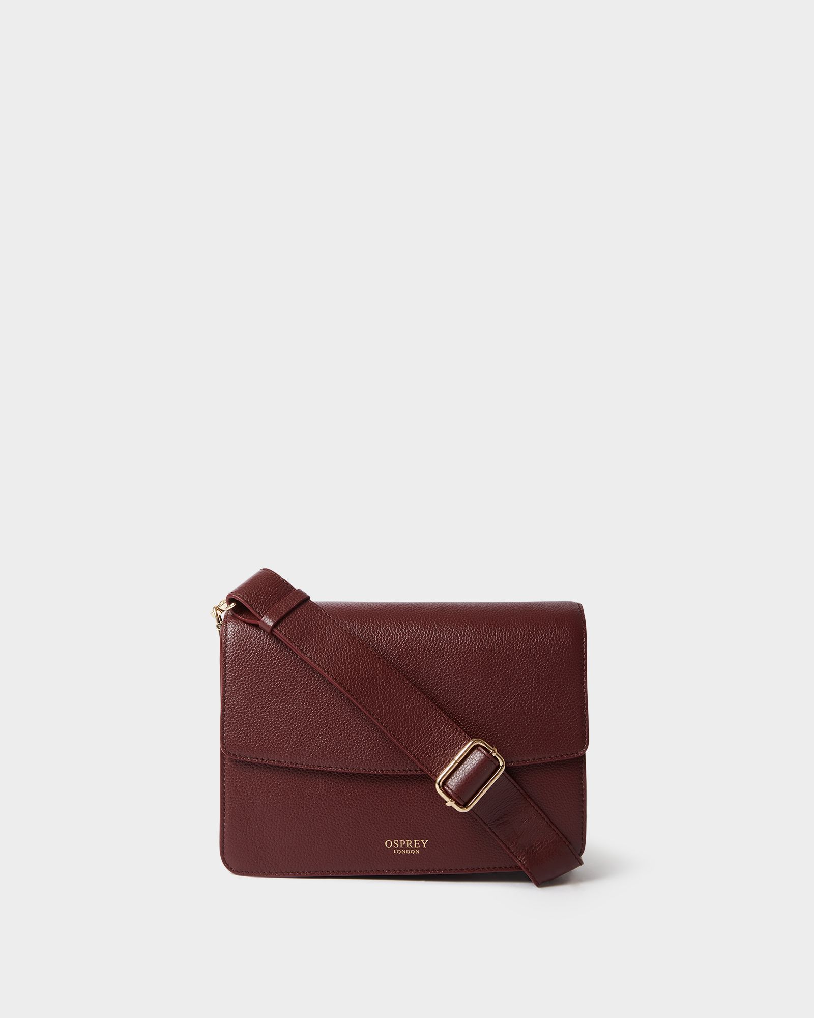 Image number 1 of The Camille Leather Crossbody Bag in Merlot
