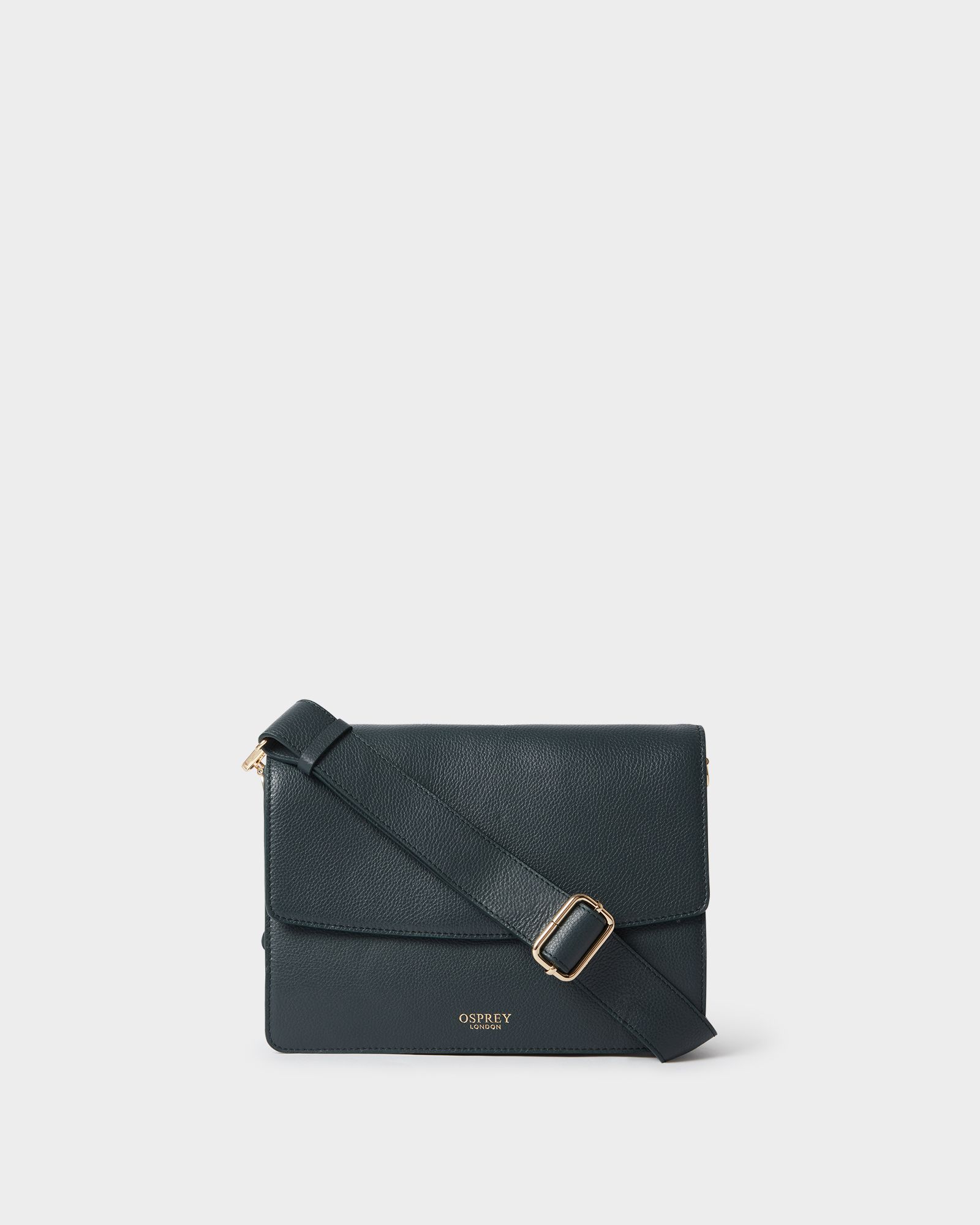Image number 1 of The Camille Leather Crossbody Bag in Forest