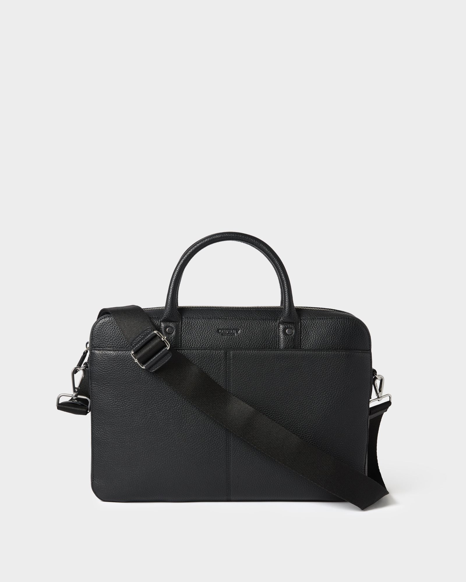 Image number 1 of The Jacob Leather Laptop Case in Black