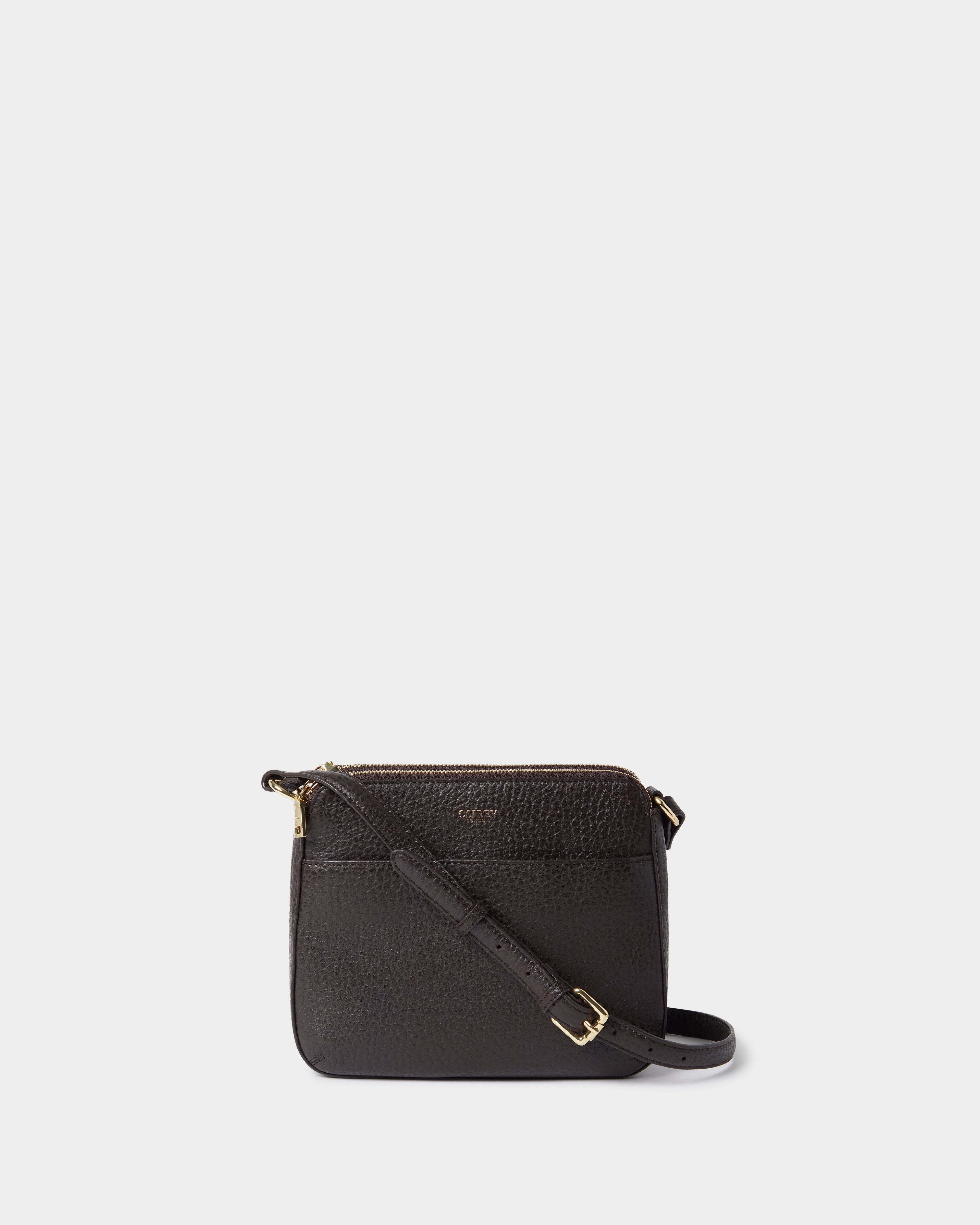 Small Crossbody Bag For Women - Grain Eco Leather, Adjustable Strap, Zip Top, Compact & Chic