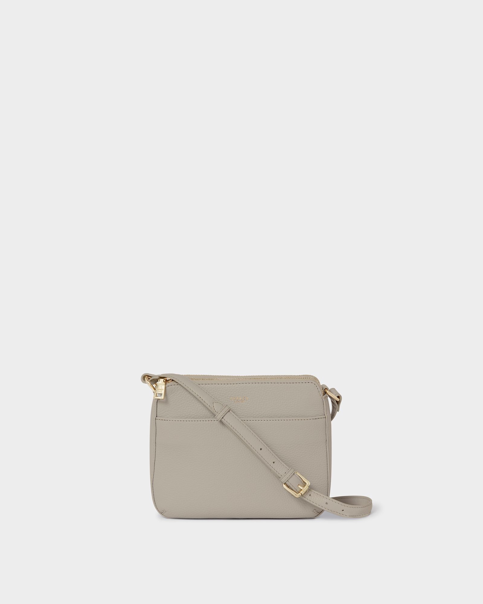 Image number 1 of The Buckley Leather Crossbody in Taupe