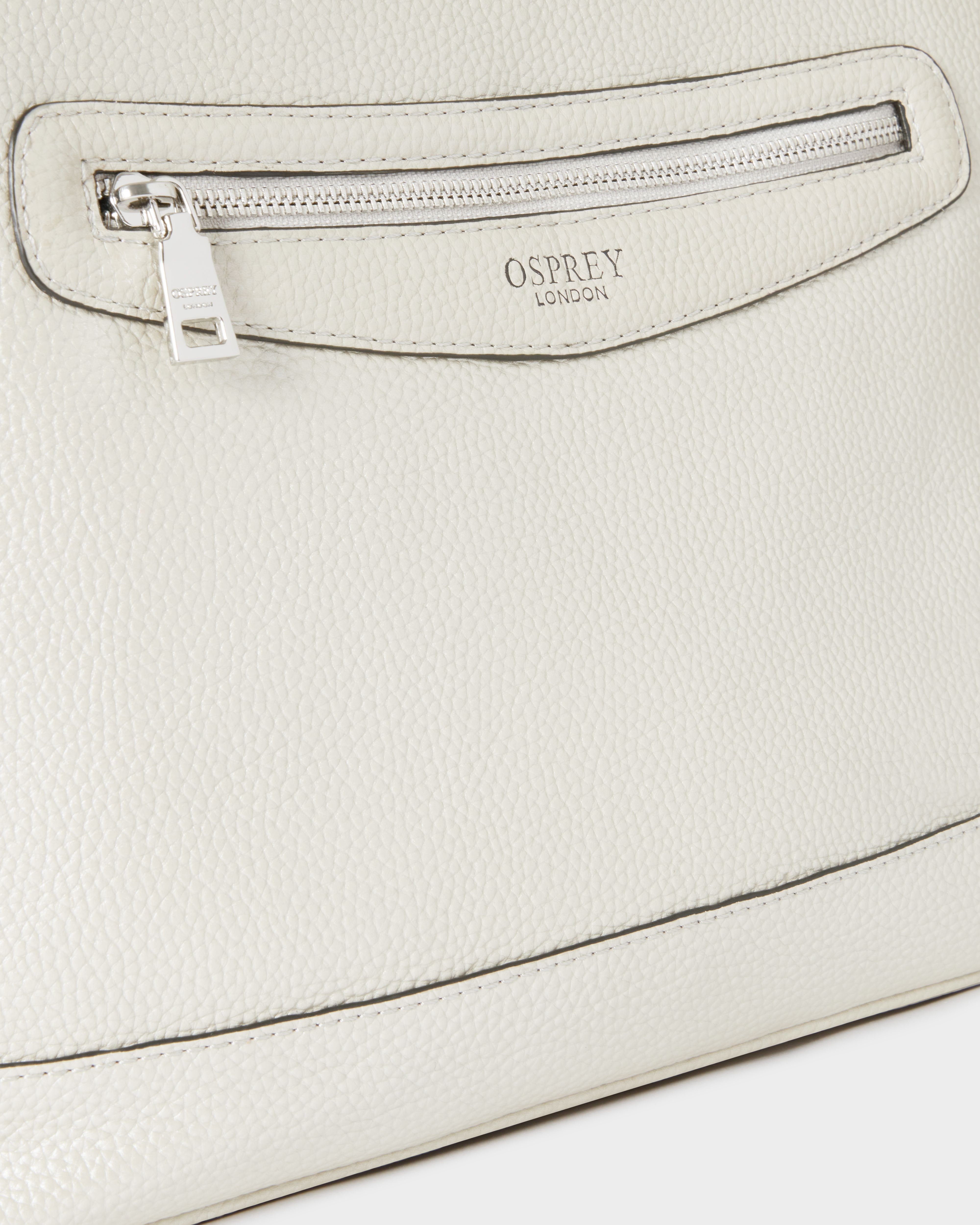 Image number 3 of The Hendrix Leather Hobo in Silver