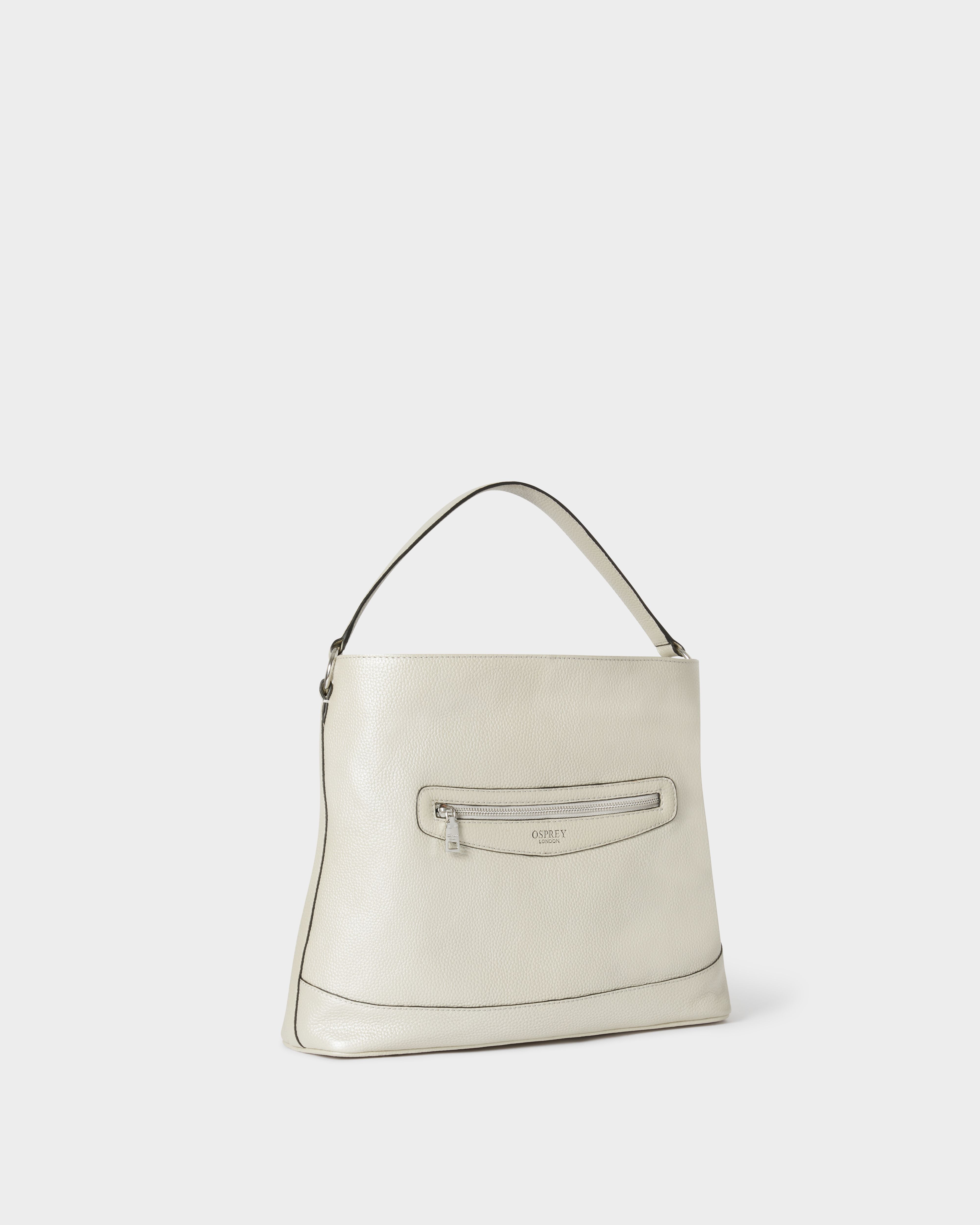 Image number 6 of The Hendrix Leather Hobo in Silver